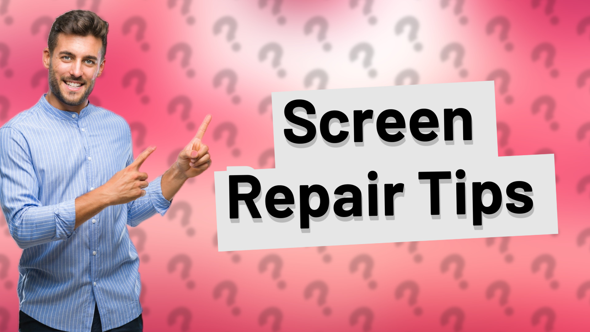 Screen Repair Tips