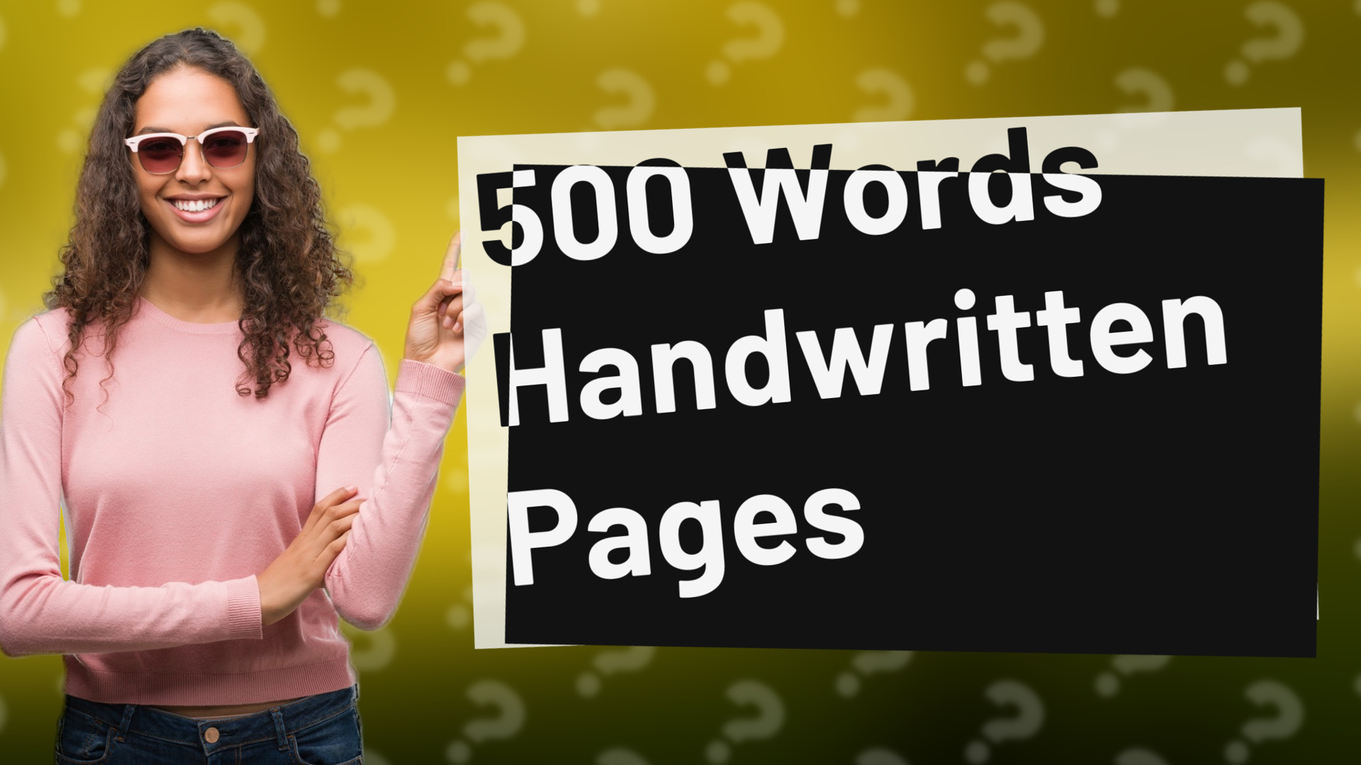 500 Words Handwritten Pages