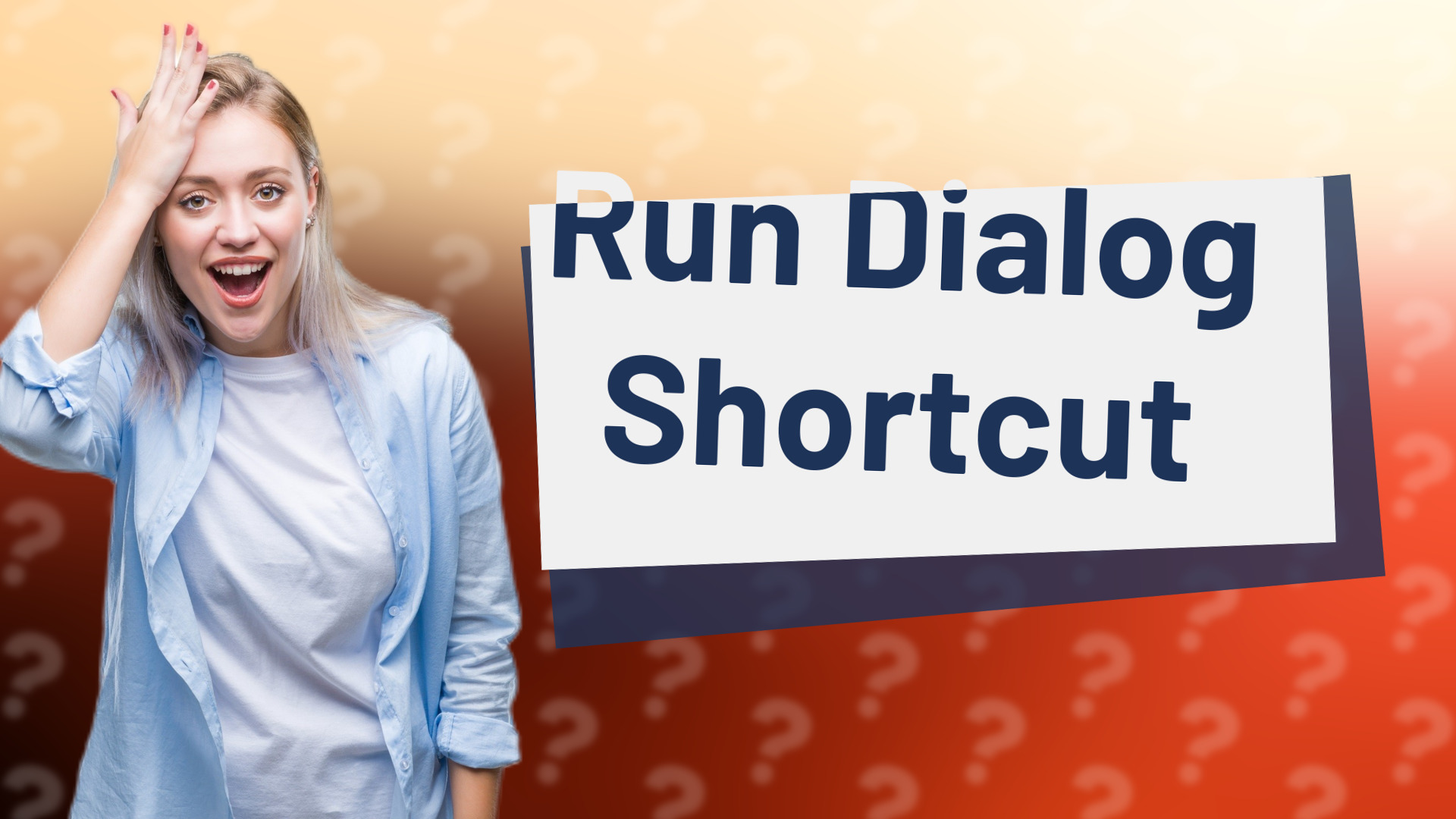 Run Dialog Shortcut