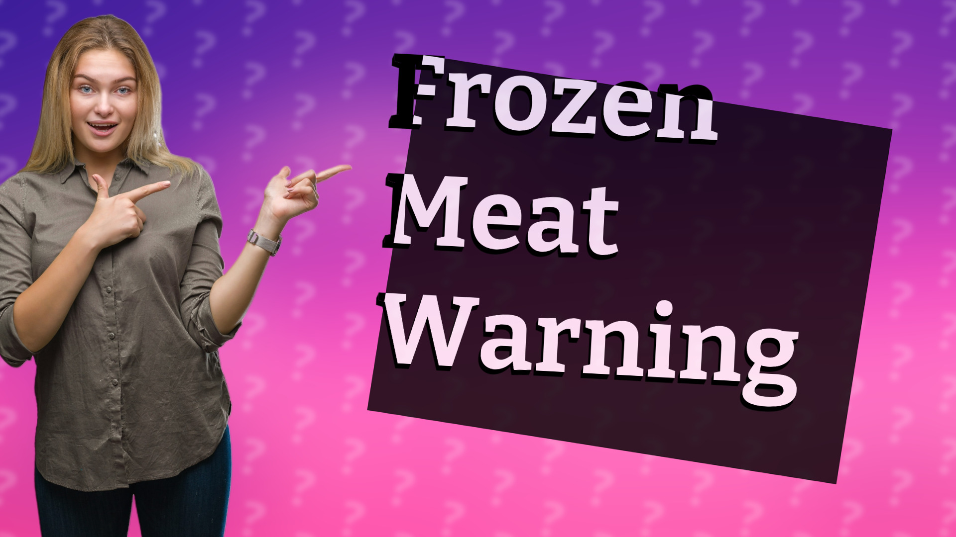 Frozen Meat Warning