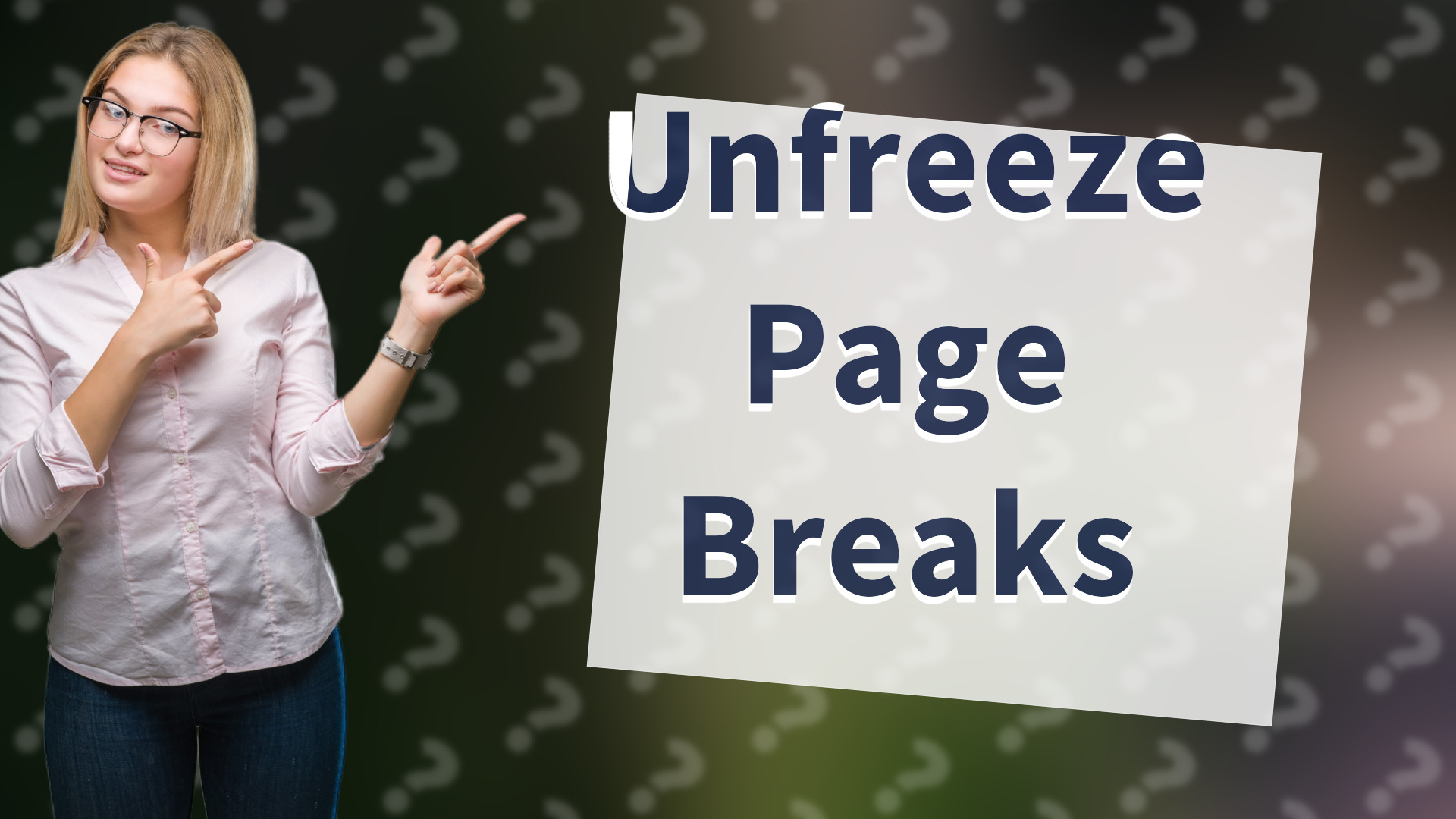 Unfreeze Page Breaks
