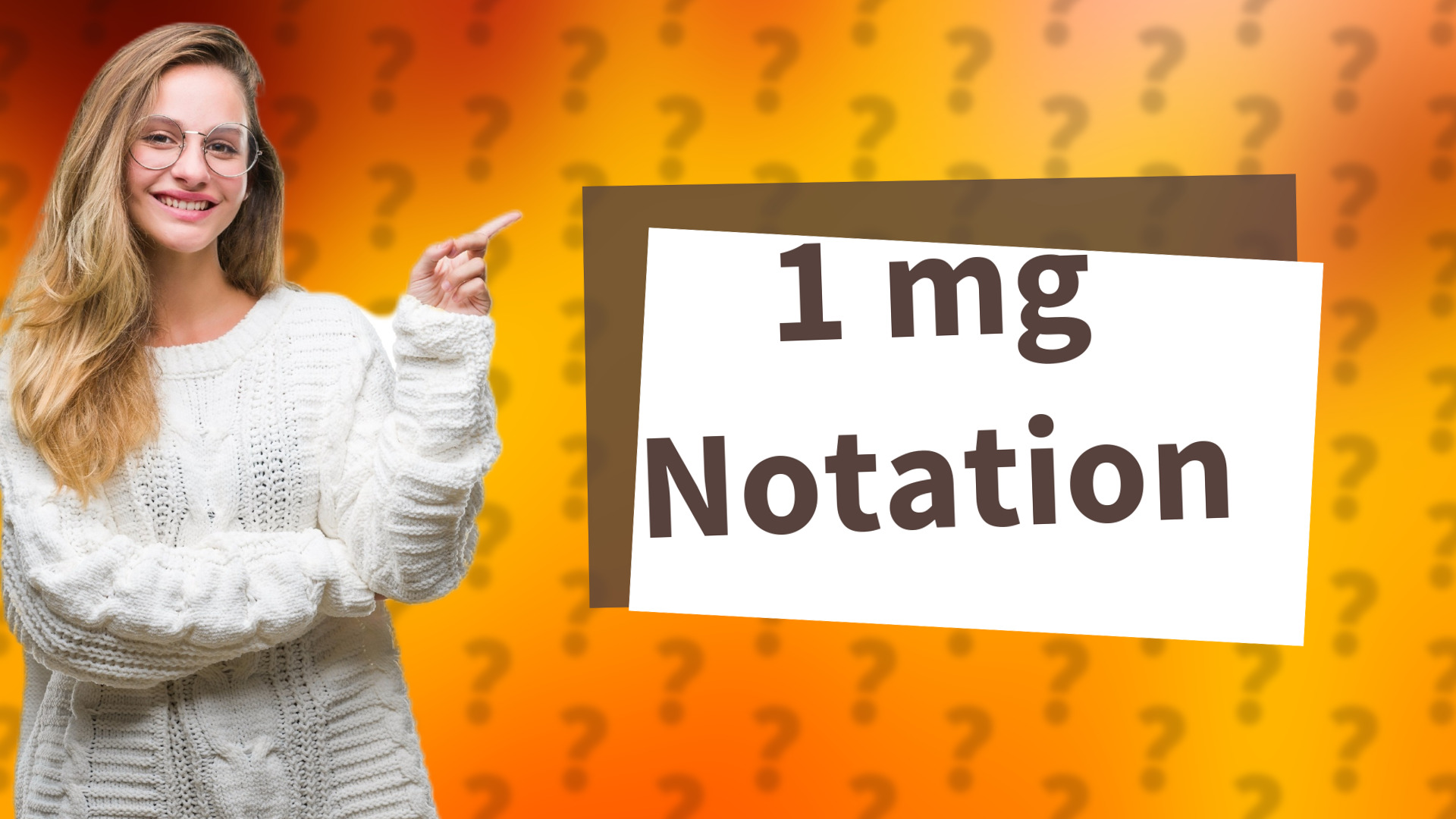 1 mg Notation