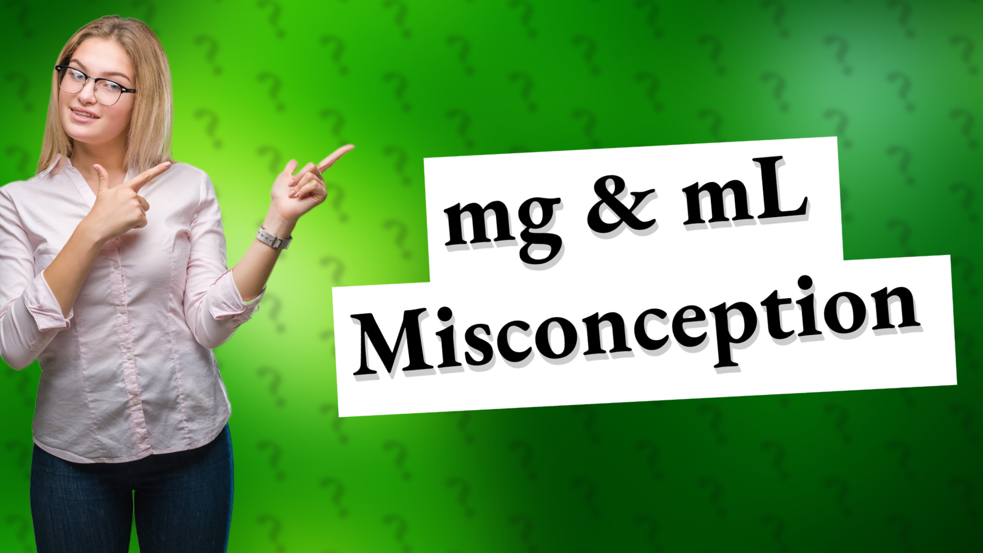 mg & mL Misconception
