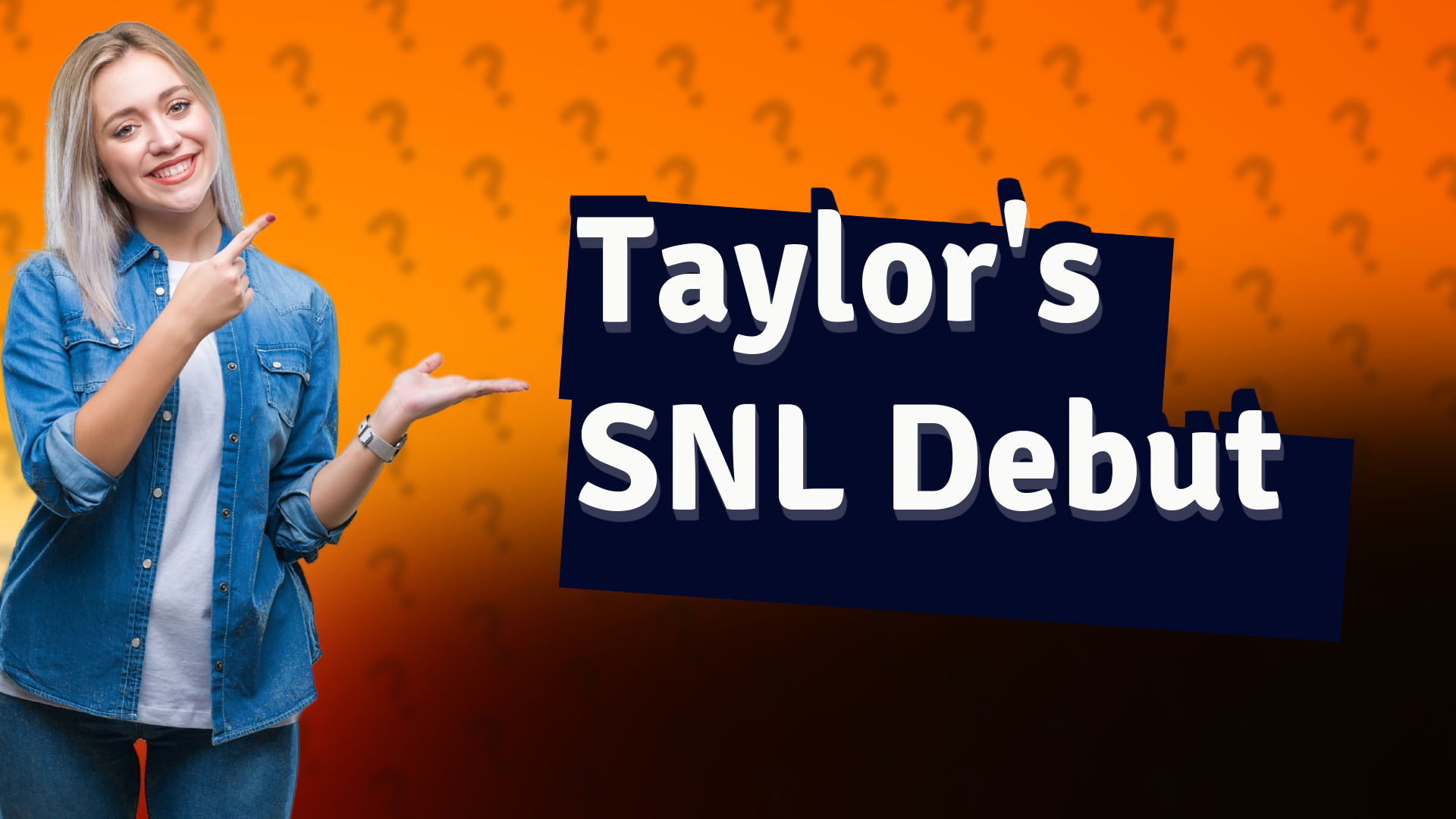 Taylor's SNL Debut
