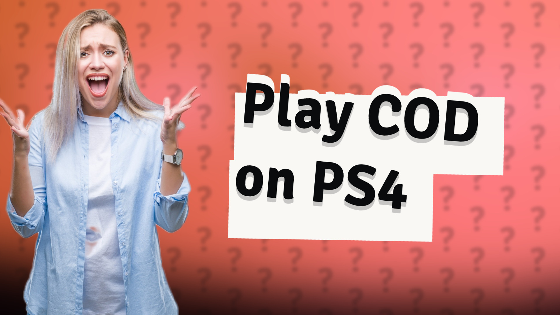 Play COD on PS4