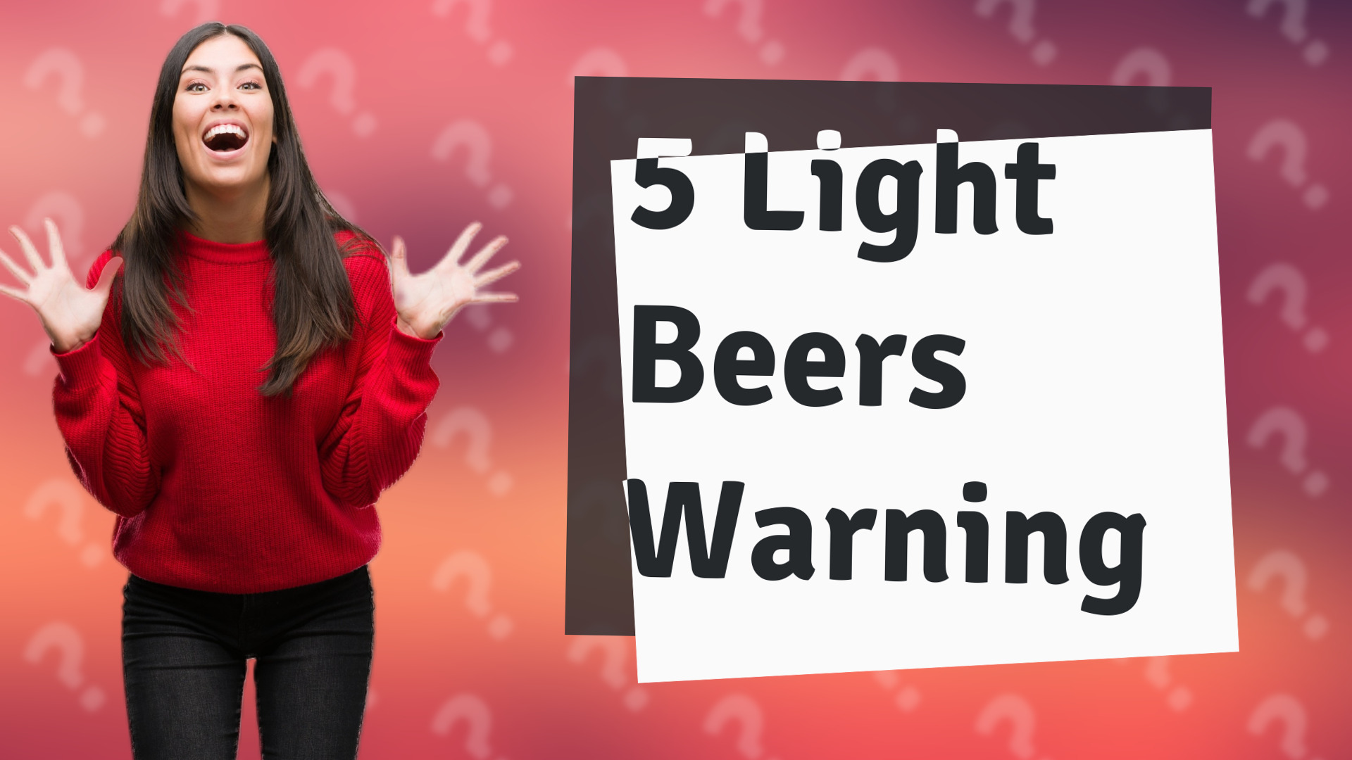 5 Light Beers Warning