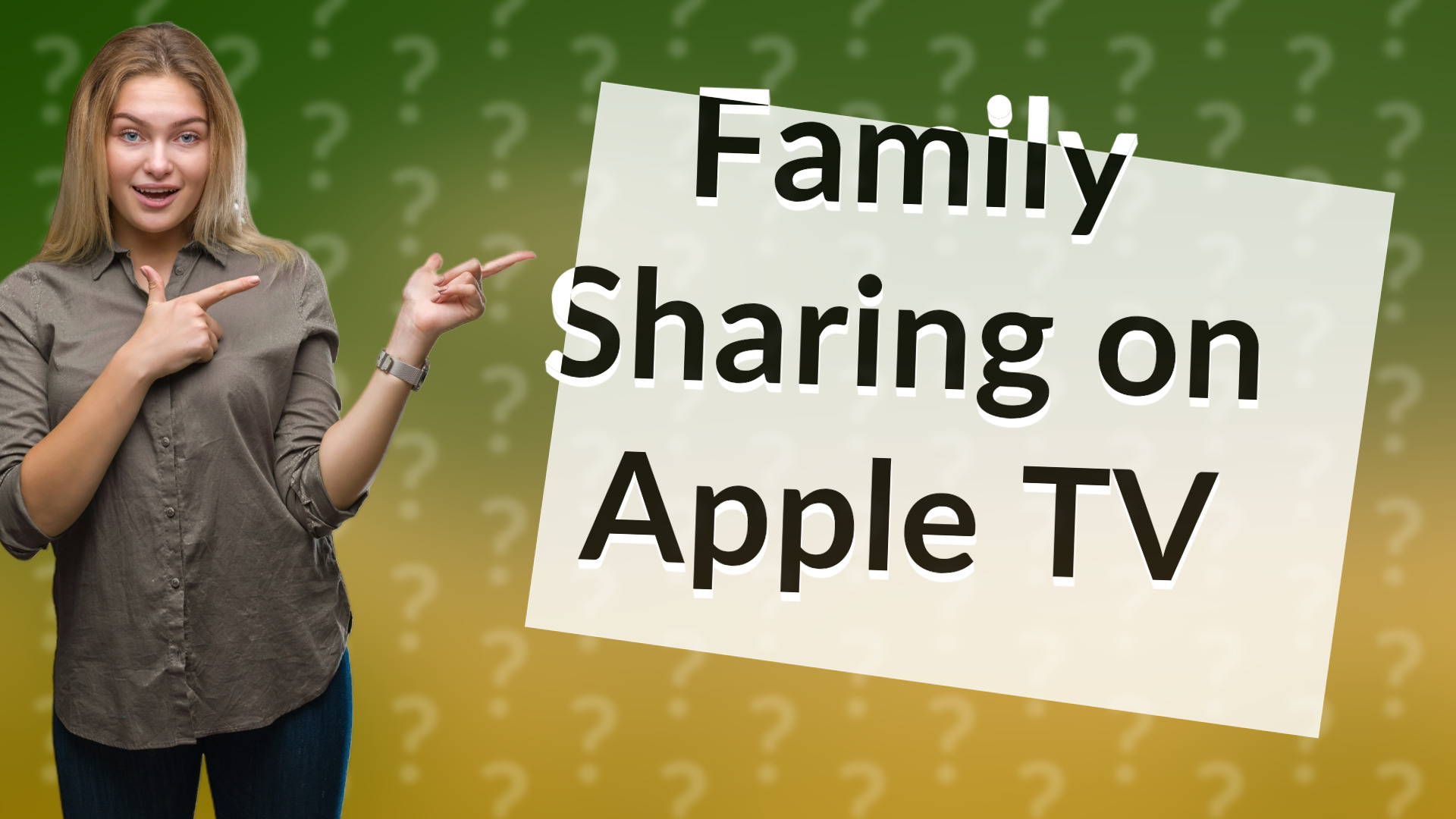 Family Sharing on Apple TV