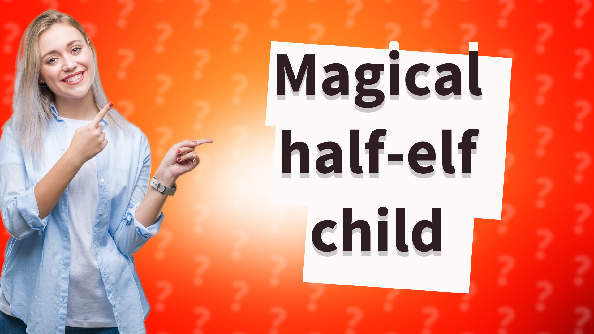 Magical half-elf child