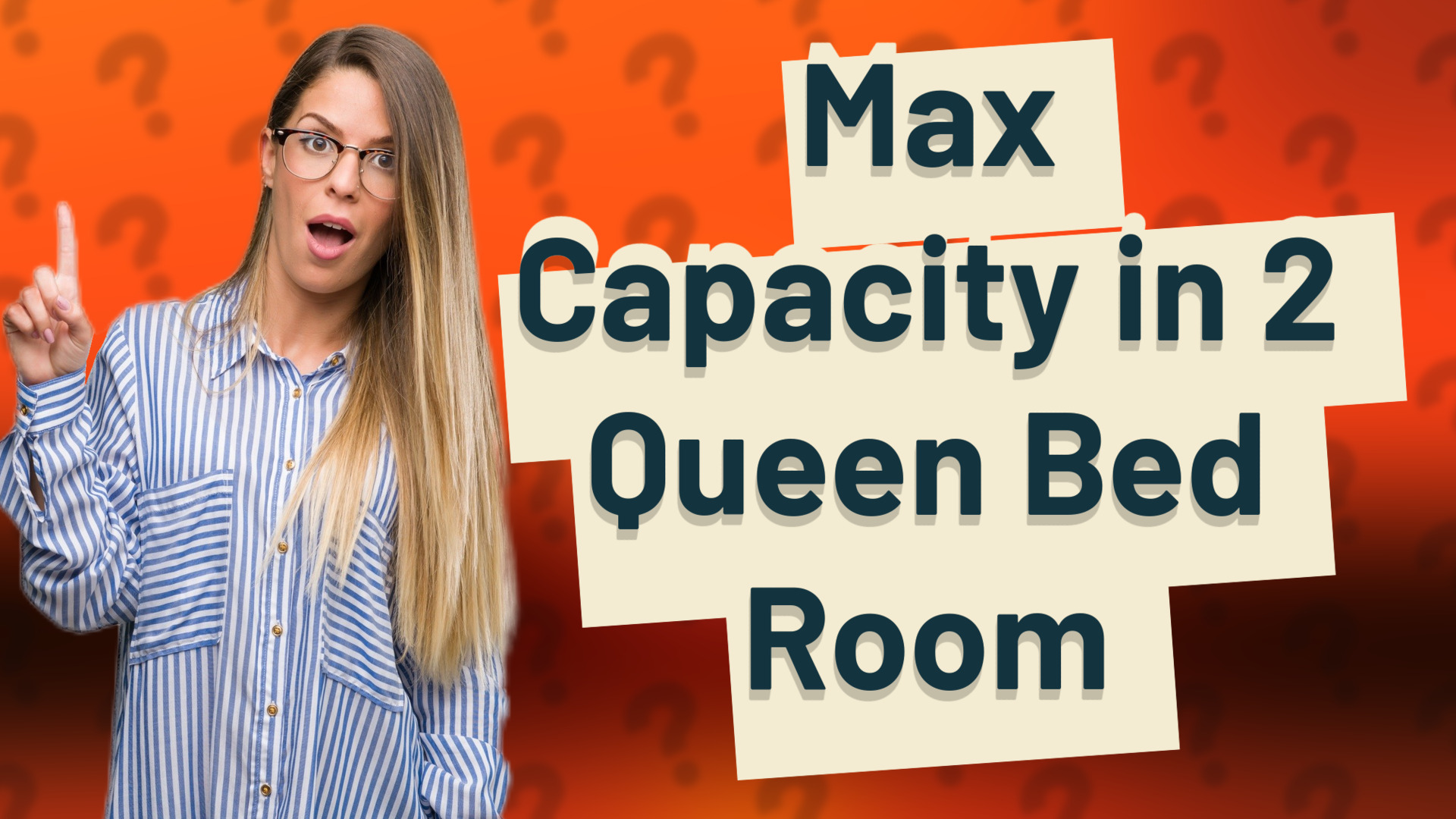 Max Capacity in 2 Queen Bed Room