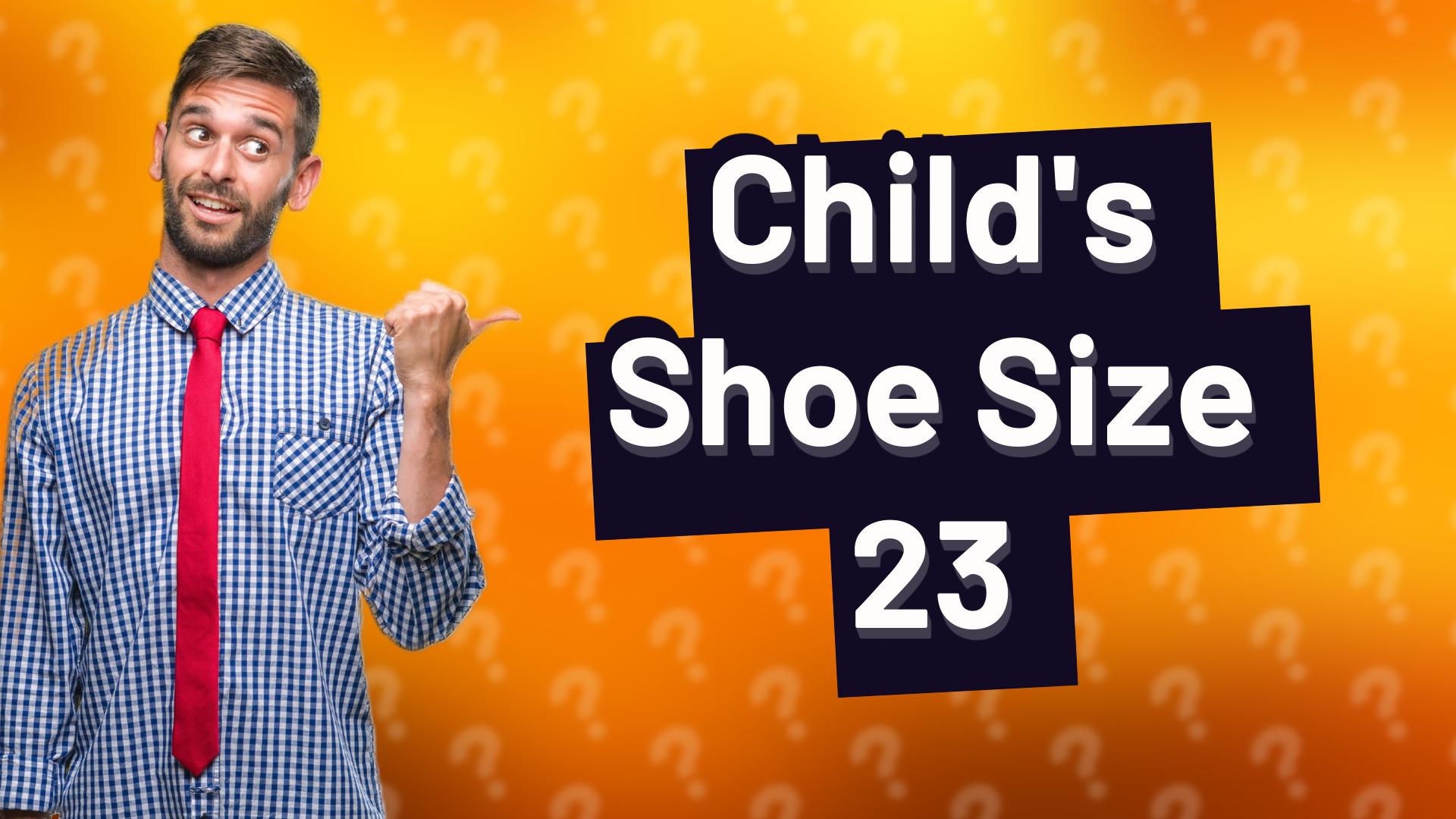 Child's Shoe Size 23