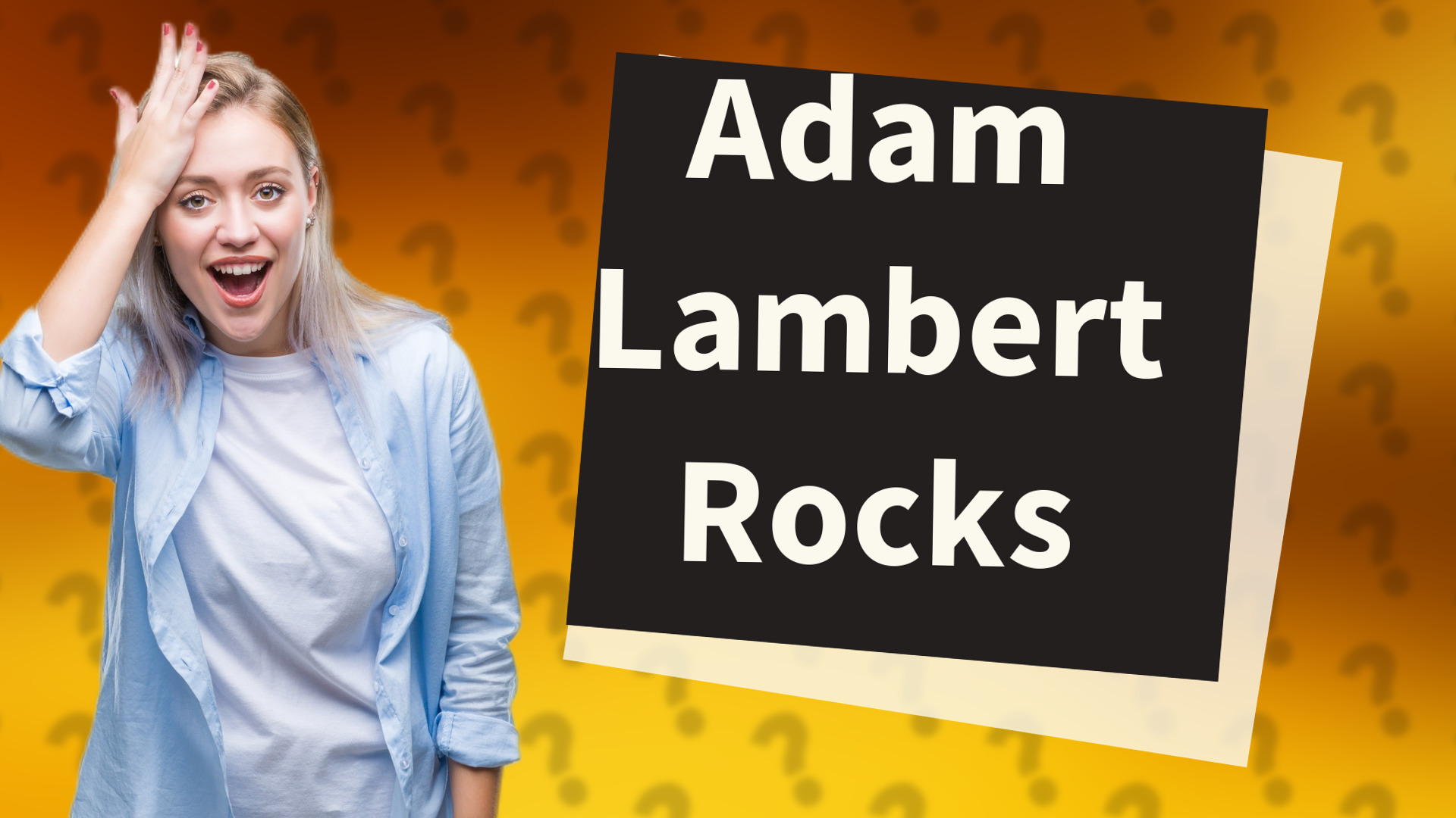 Adam Lambert Rocks