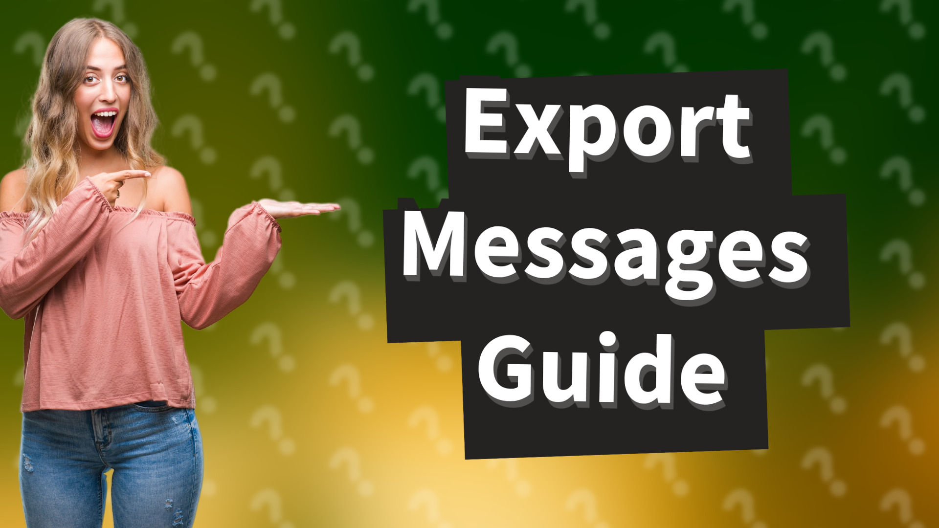 Export Messages Guide