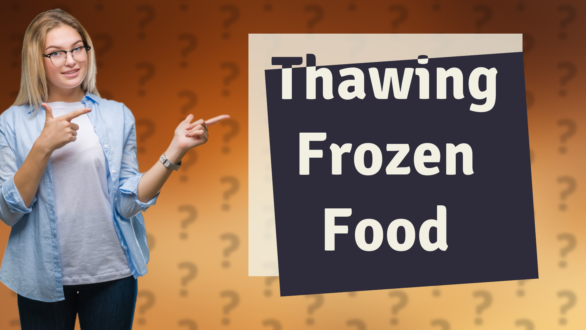 Thawing Frozen Food