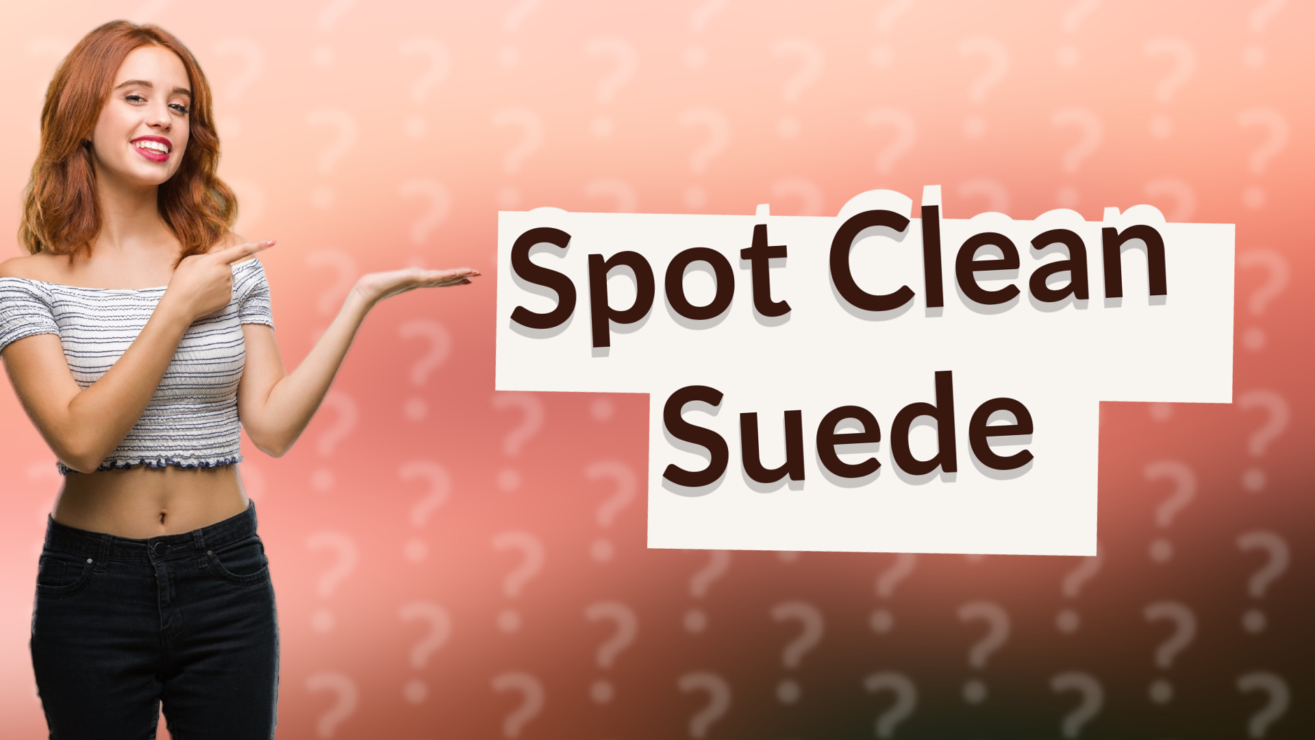 Spot Clean Suede