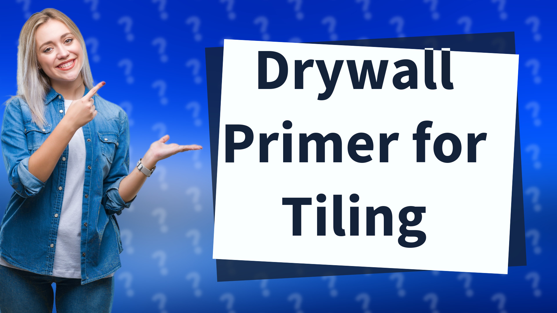 Drywall Primer for Tiling