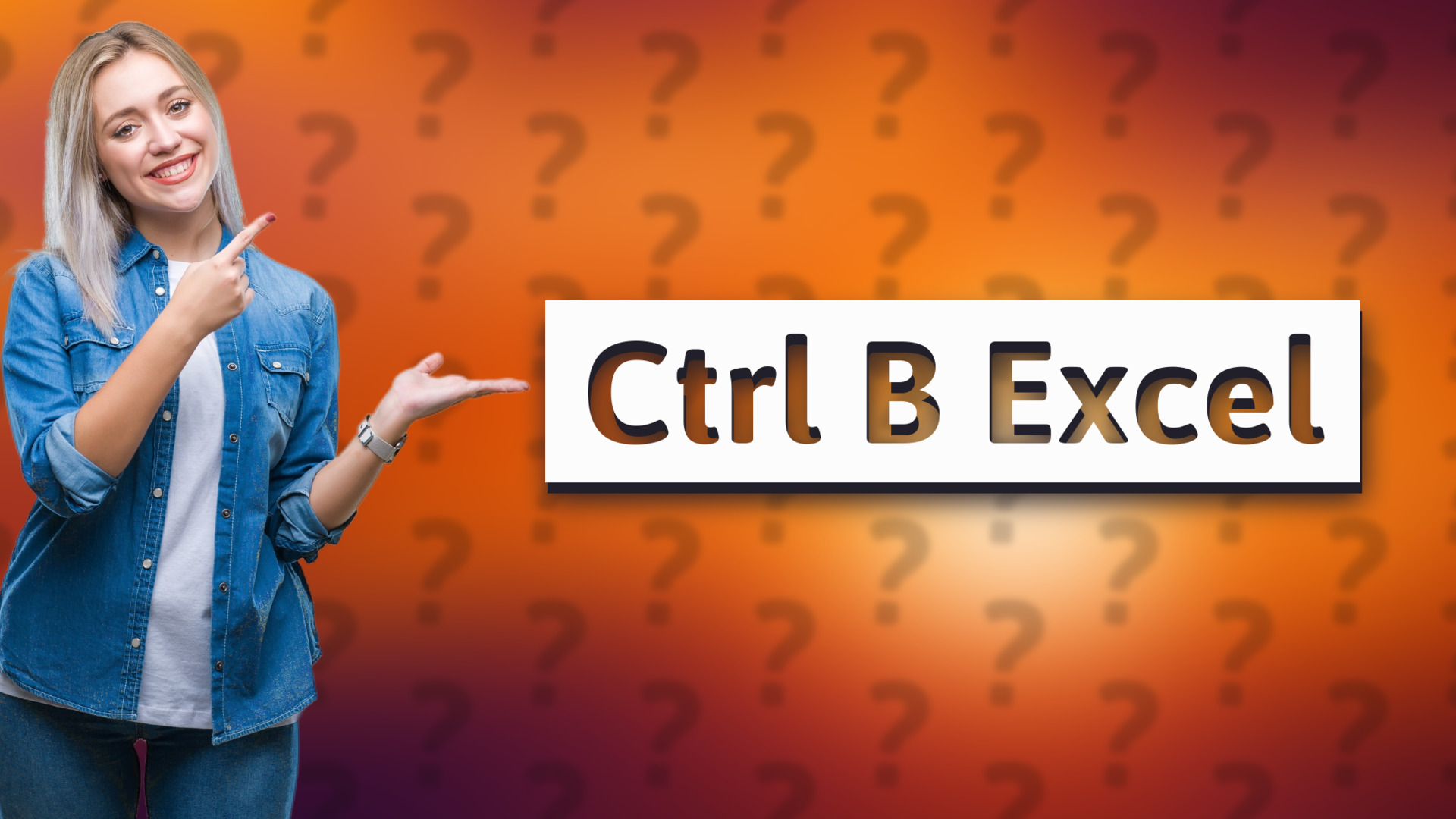 Ctrl B Excel
