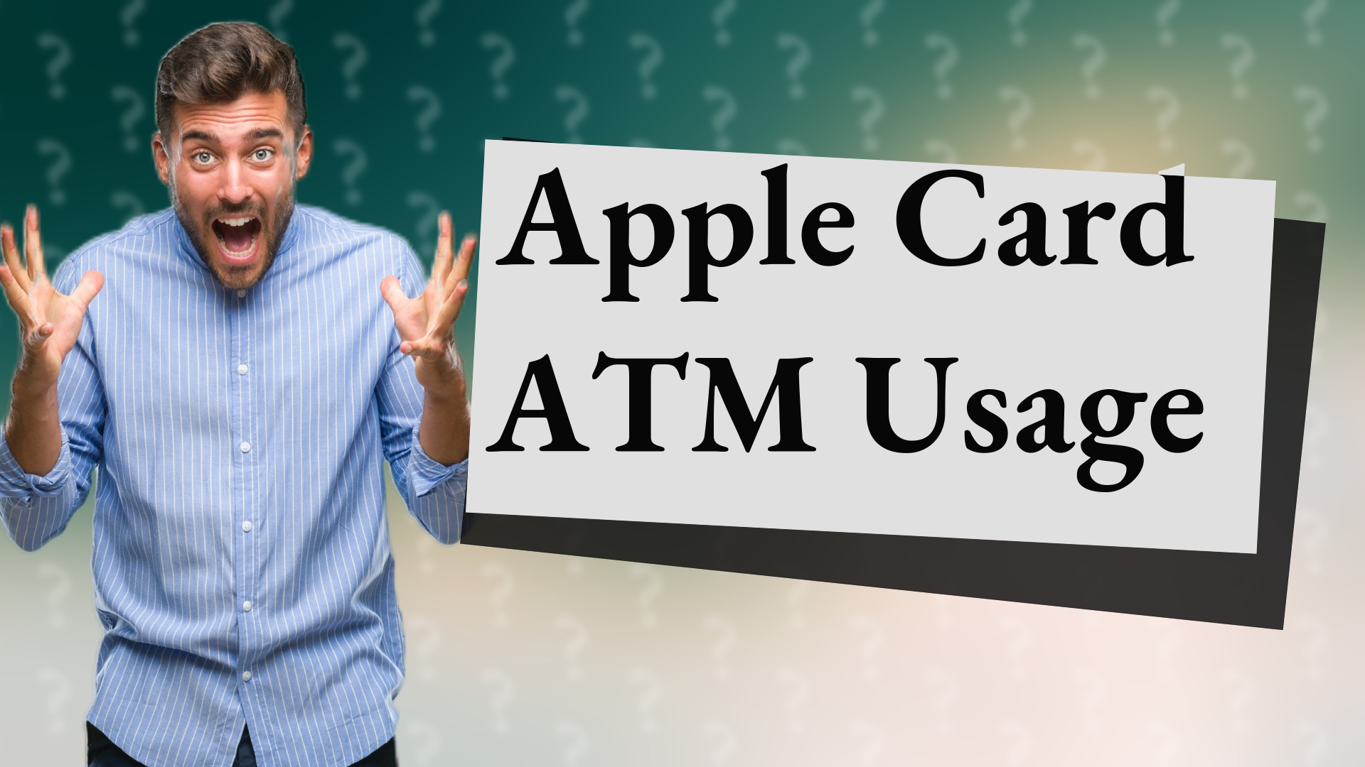 Apple Card ATM Usage