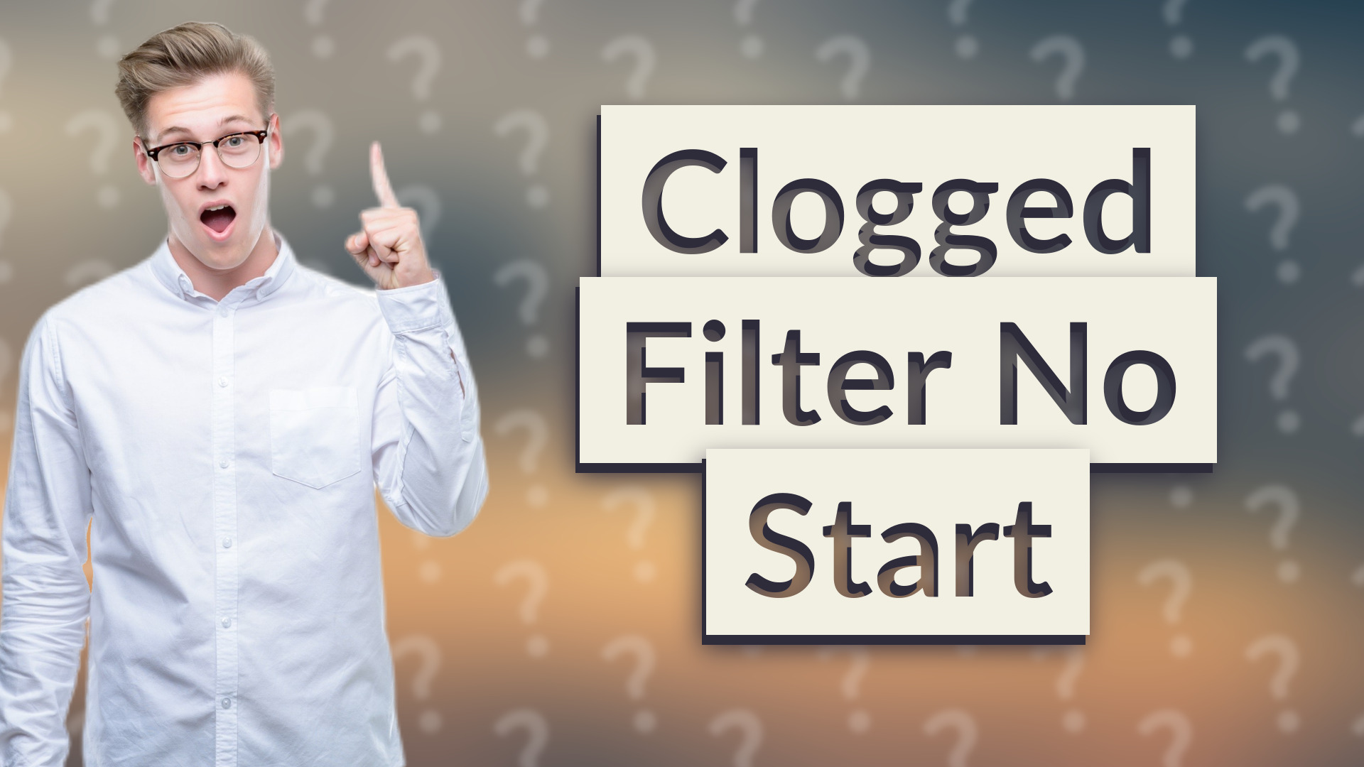 Clogged Filter No Start