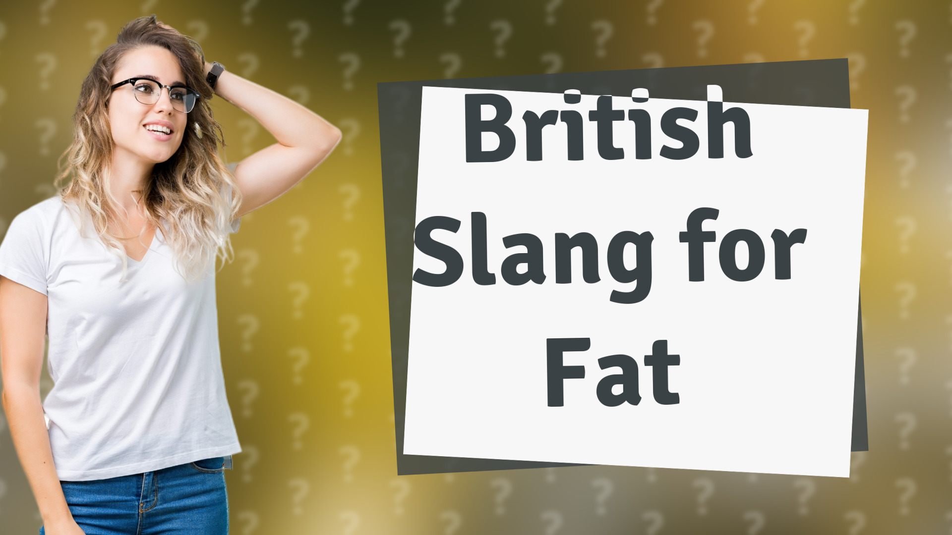 British Slang for Fat