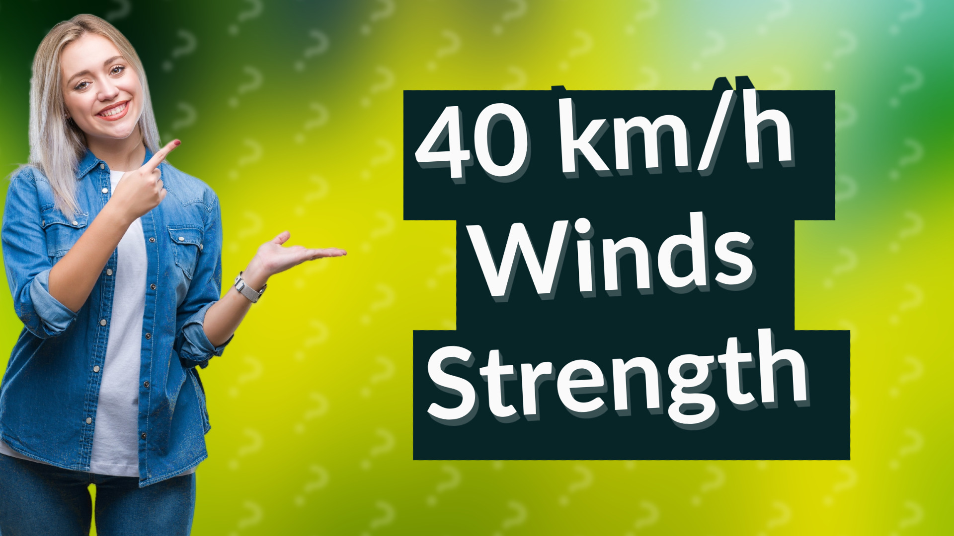 40 km/h Winds Strength