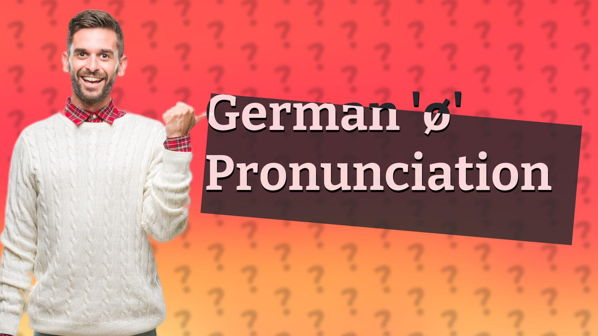 German 'ø' Pronunciation