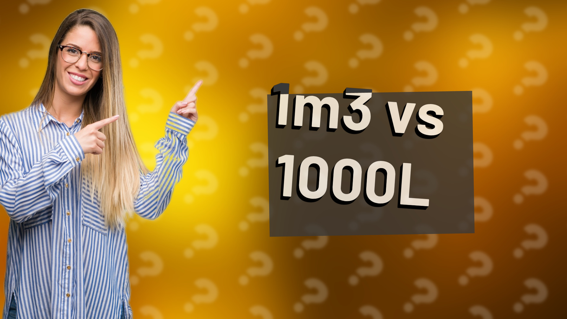 1m3 vs 1000L