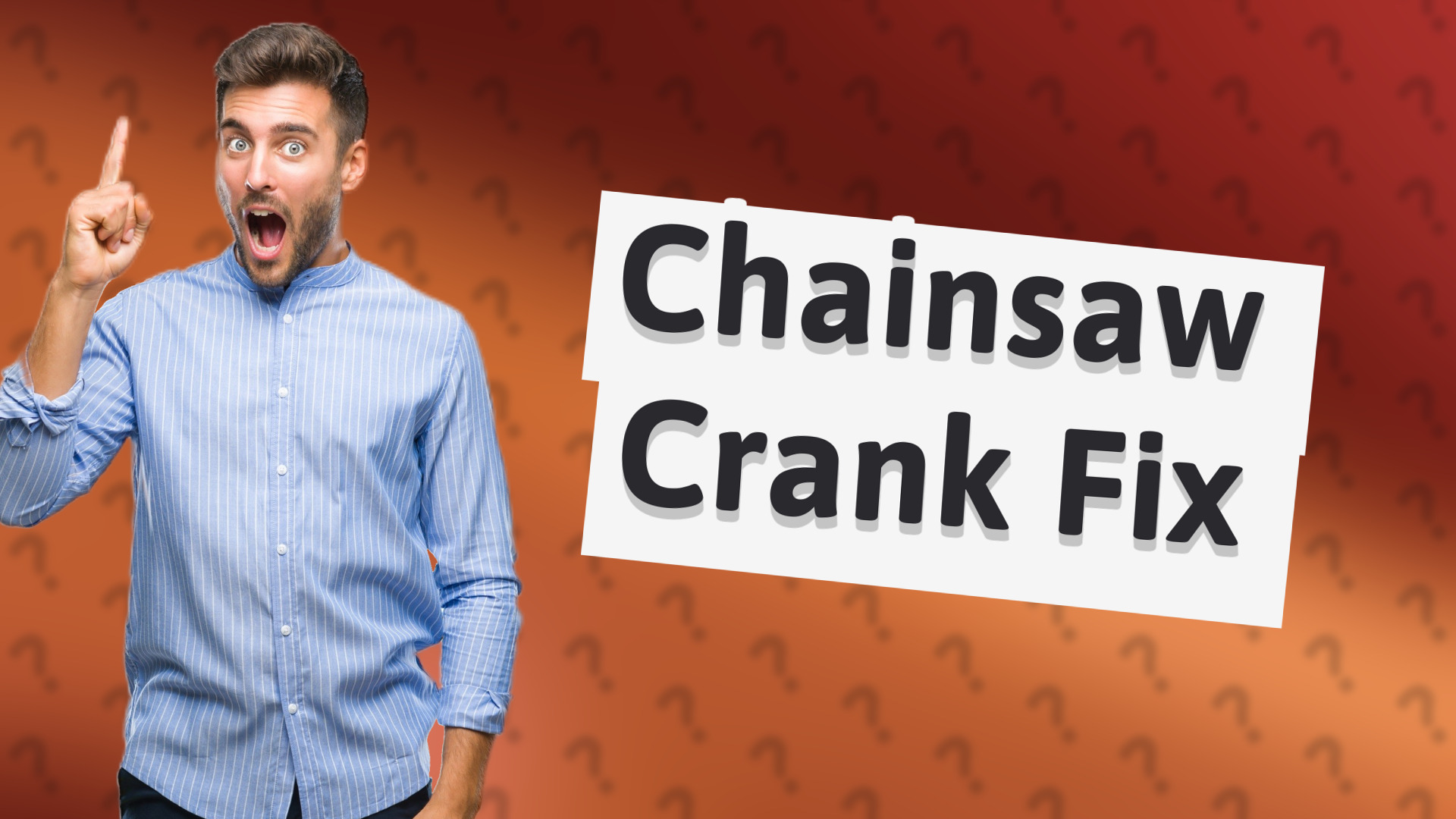 Chainsaw Crank Fix