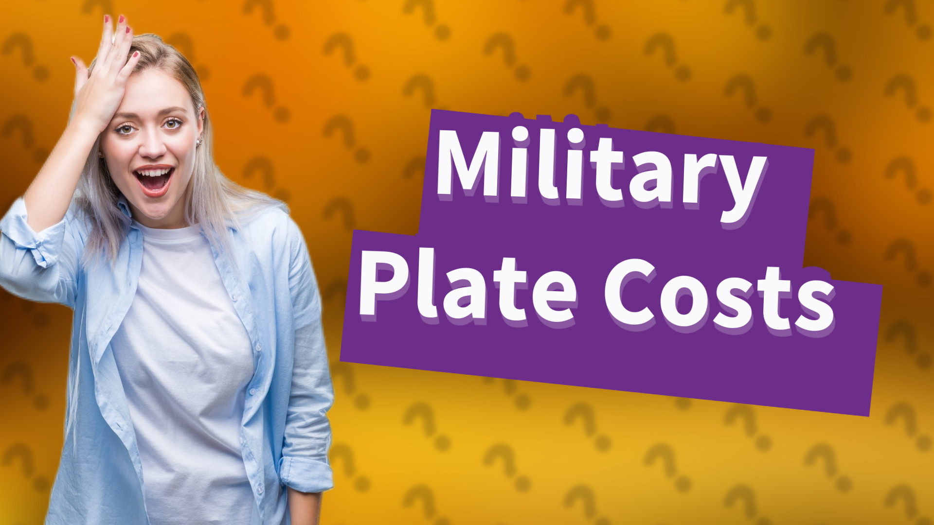 Military Plate Costs
