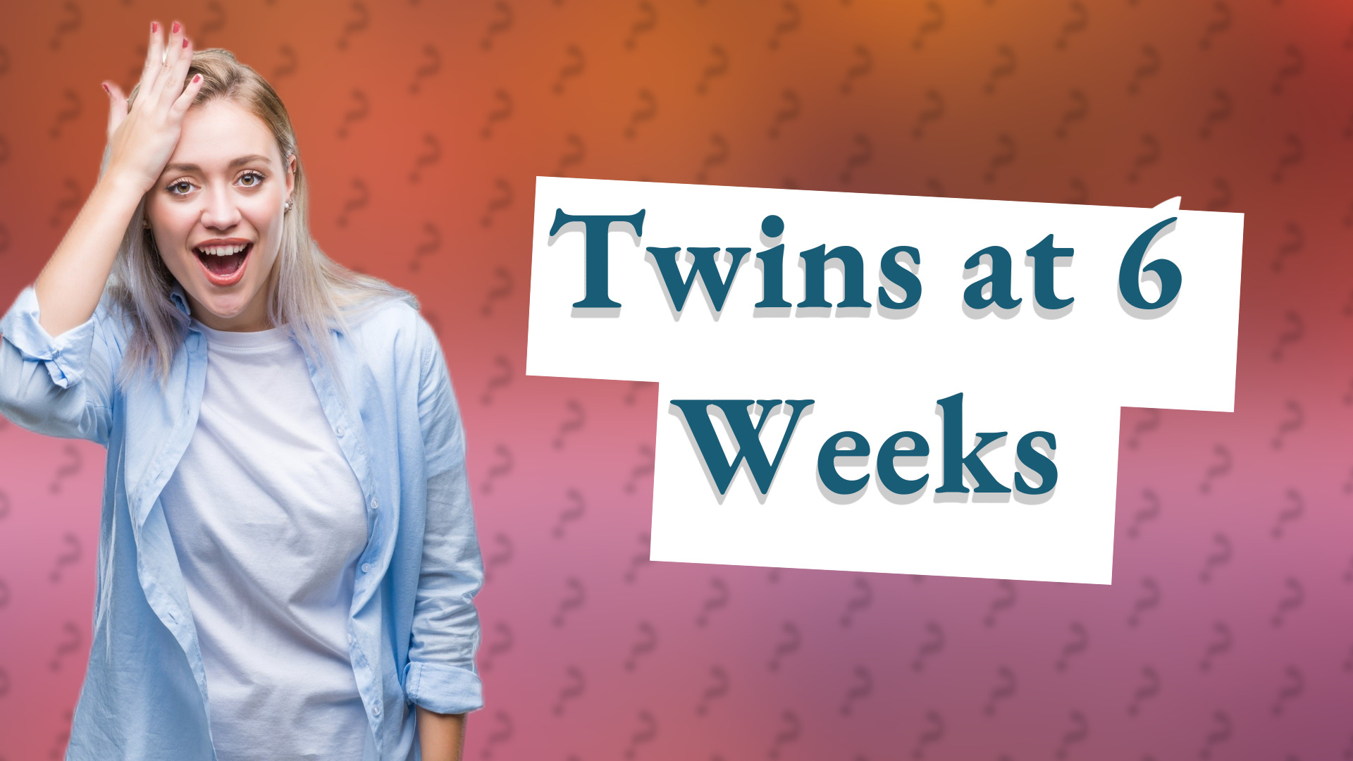 Twins at 6 Weeks
