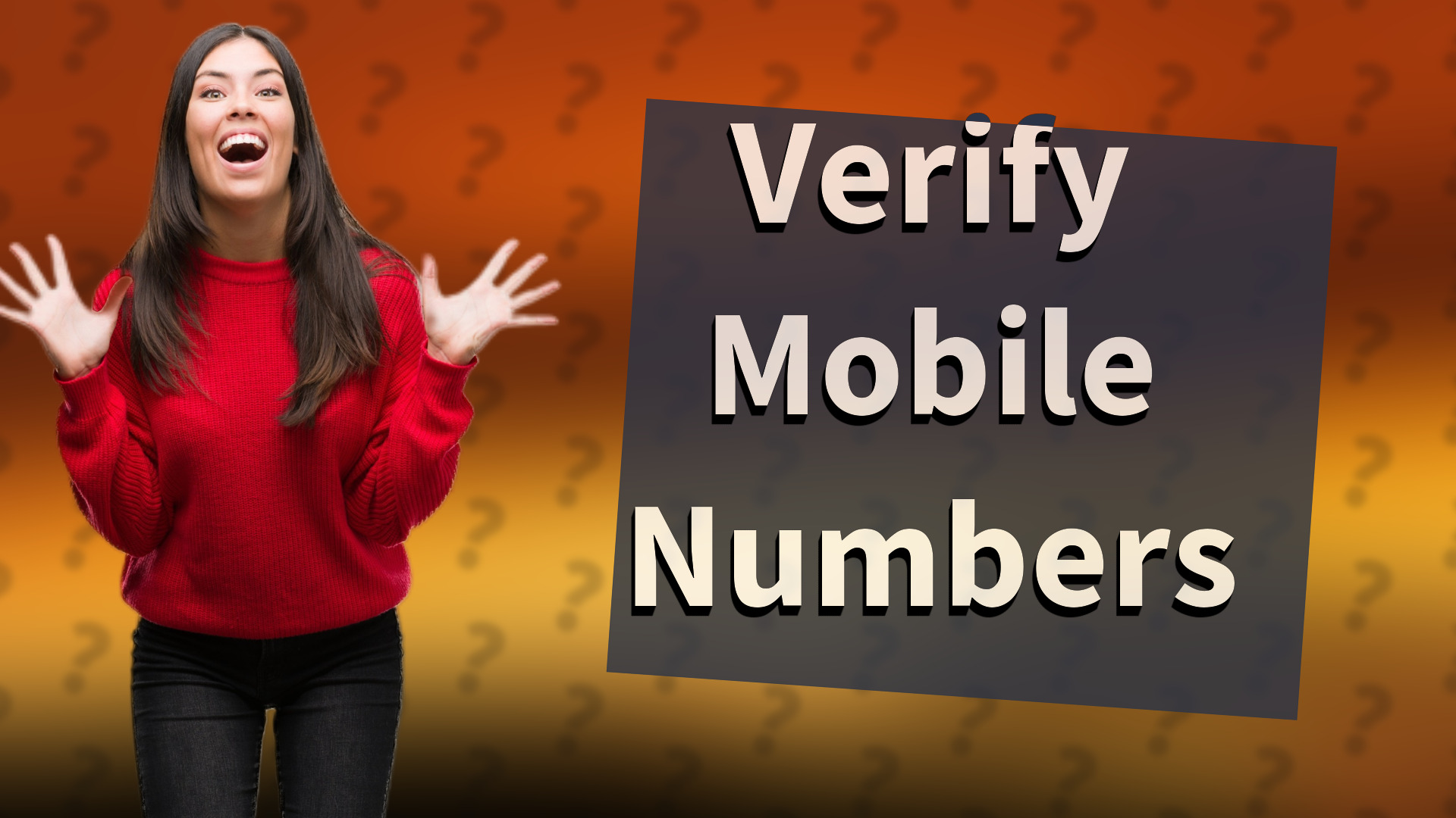Verify Mobile Numbers
