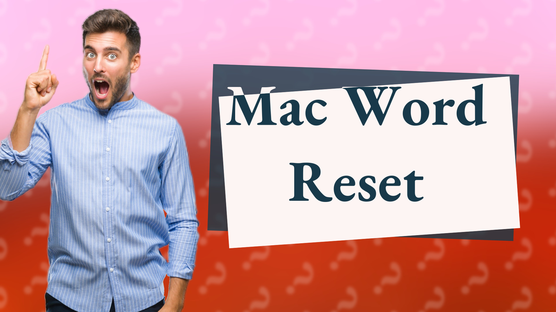 Mac Word Reset