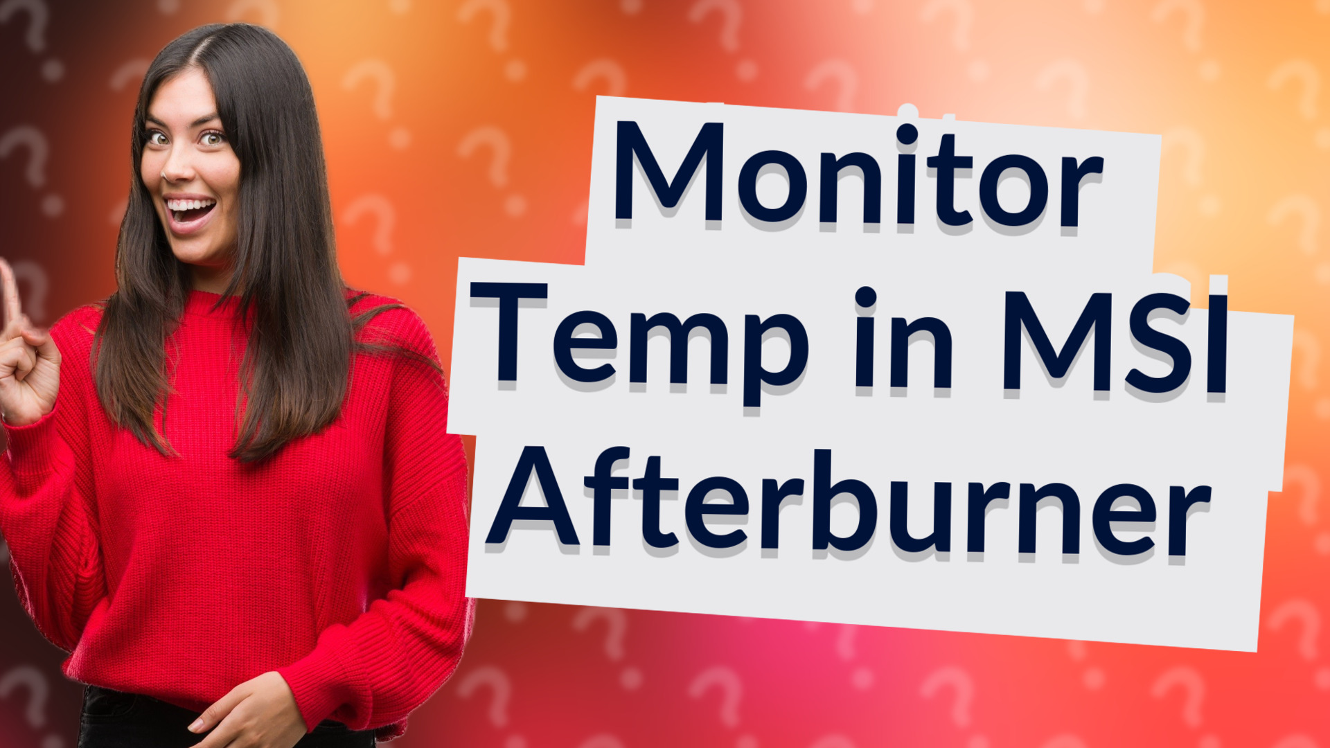 Monitor Temp in MSI Afterburner