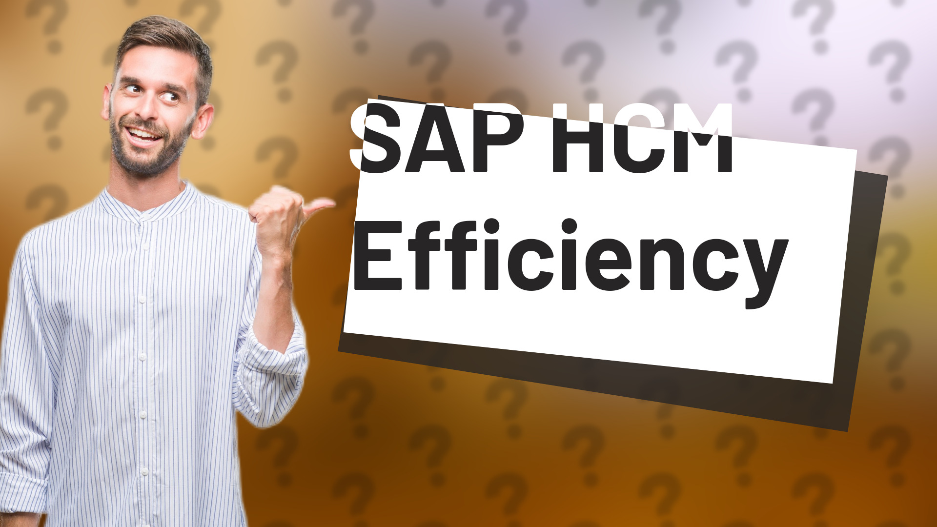 SAP HCM Efficiency