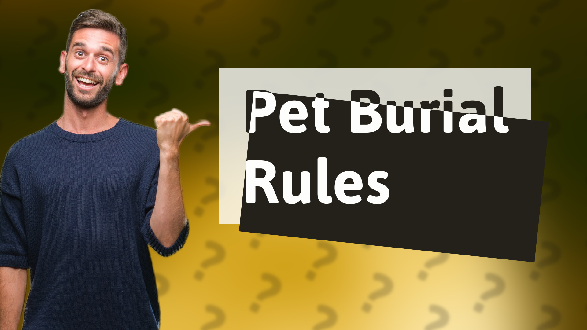 Pet Burial Rules
