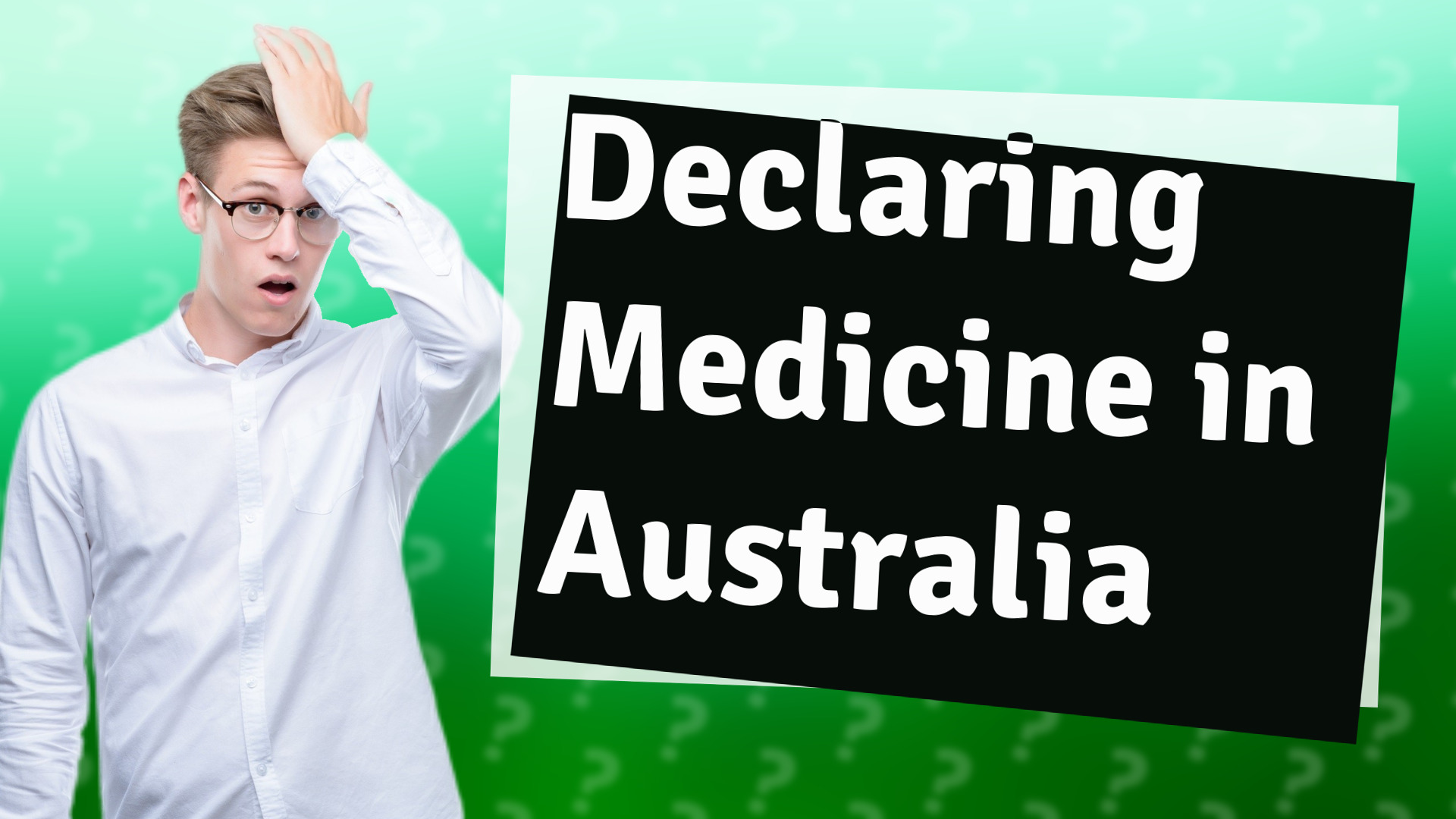 Declaring Medicine in Australia