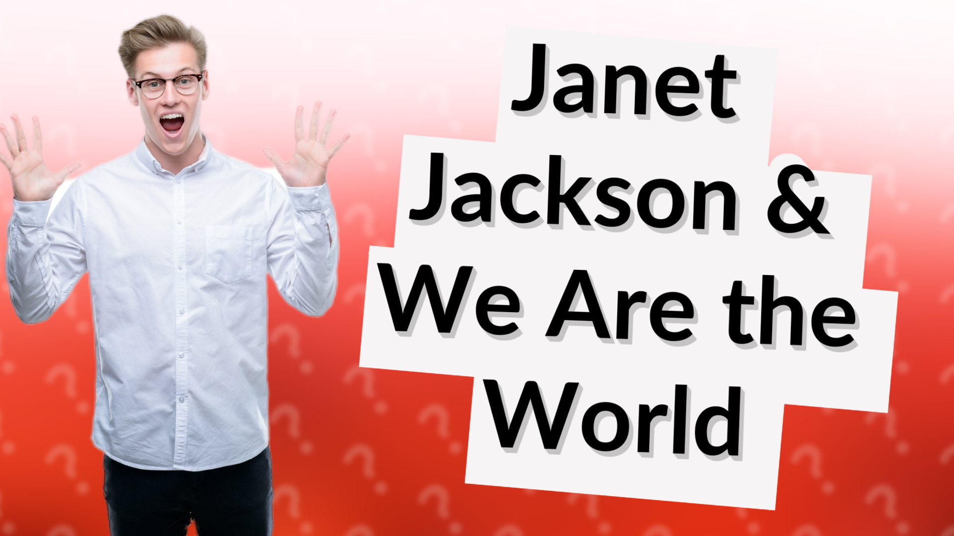 Janet Jackson & We Are the World