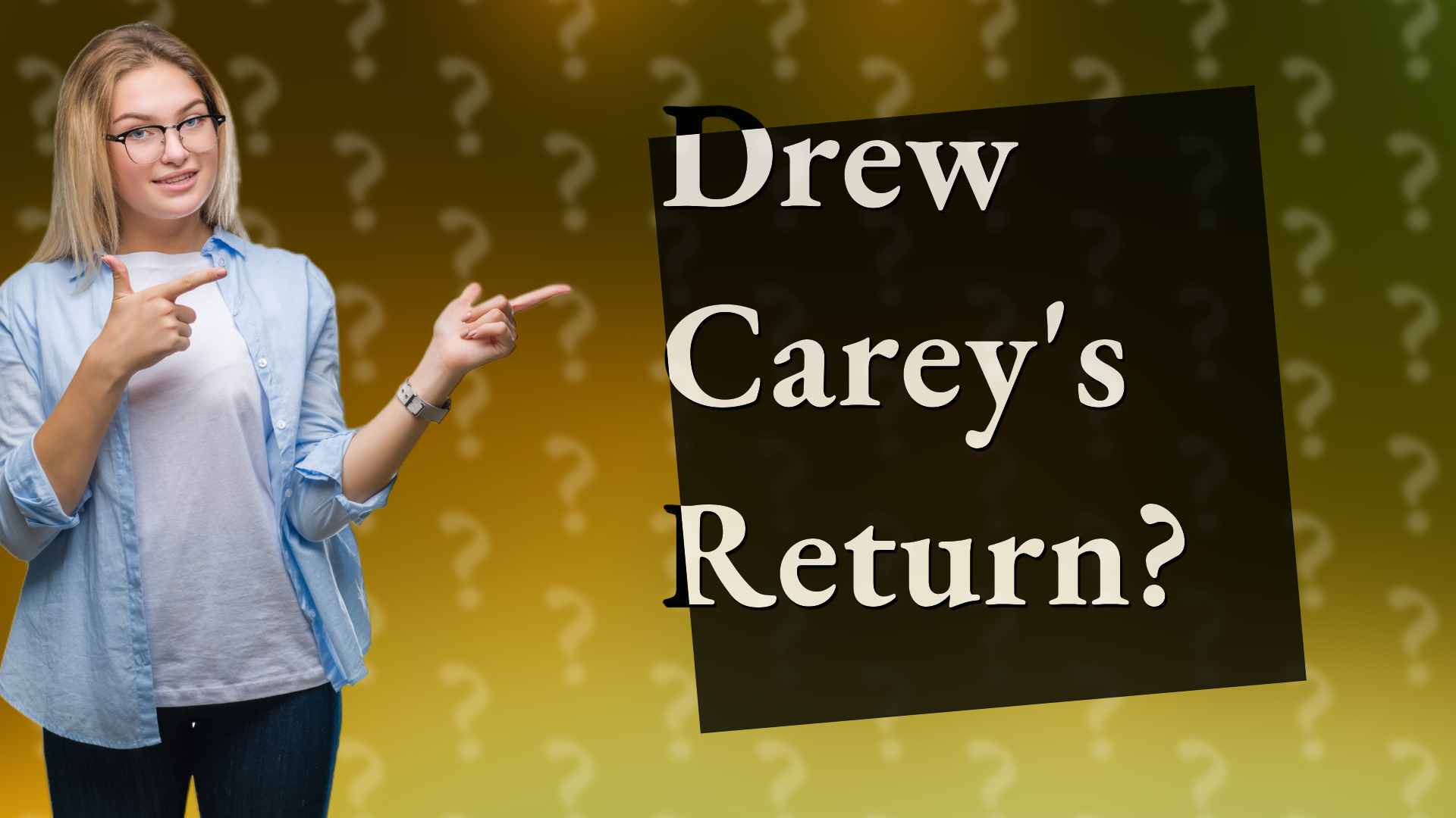 Drew Carey's Return?