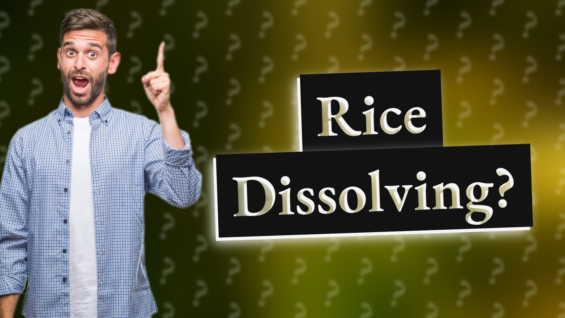 Rice Dissolving?