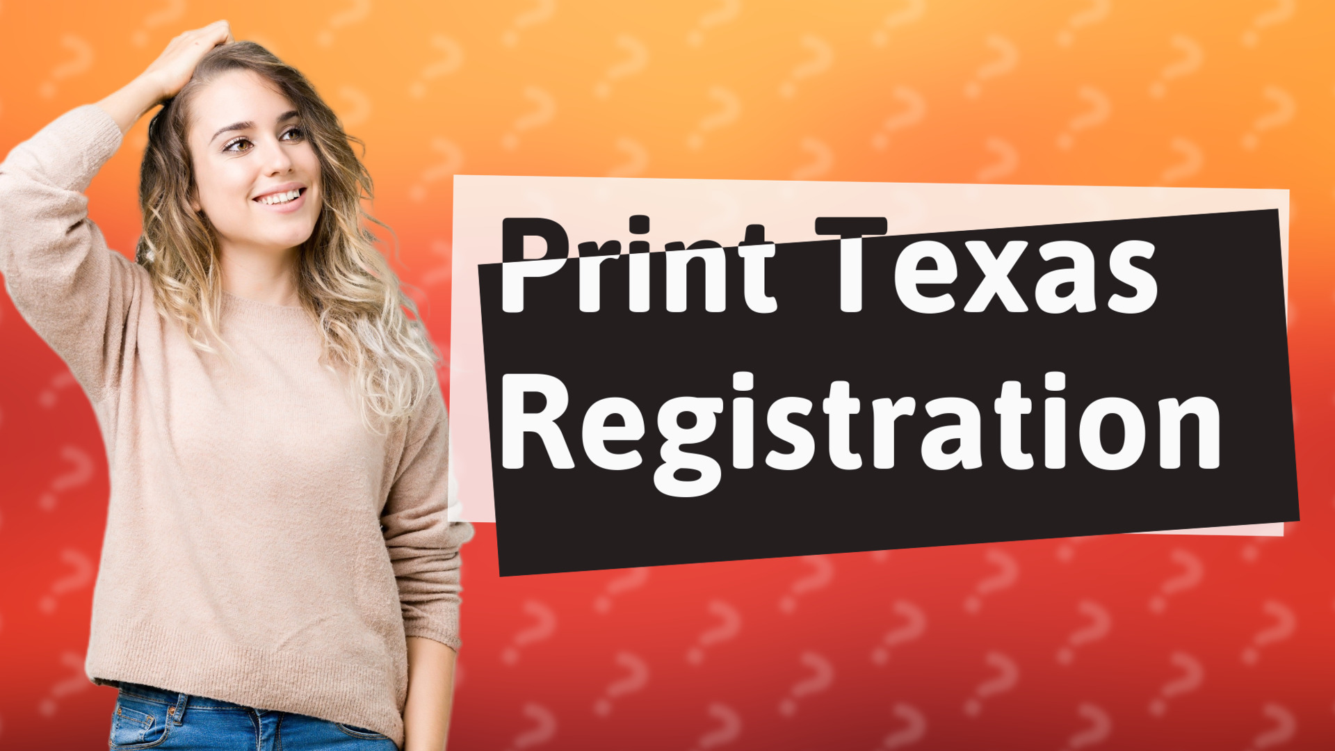 Print Texas Registration