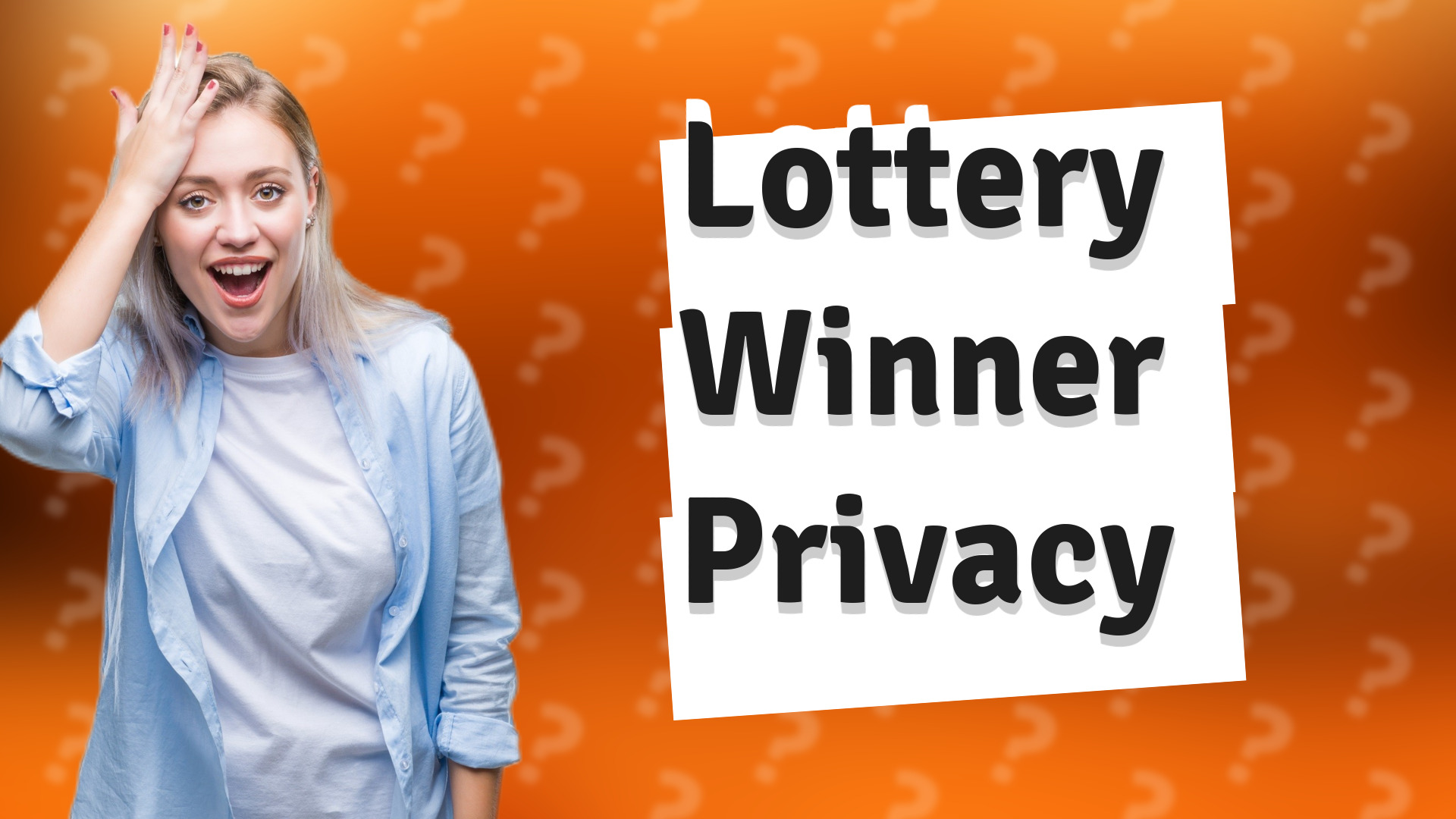 Lottery Winner Privacy