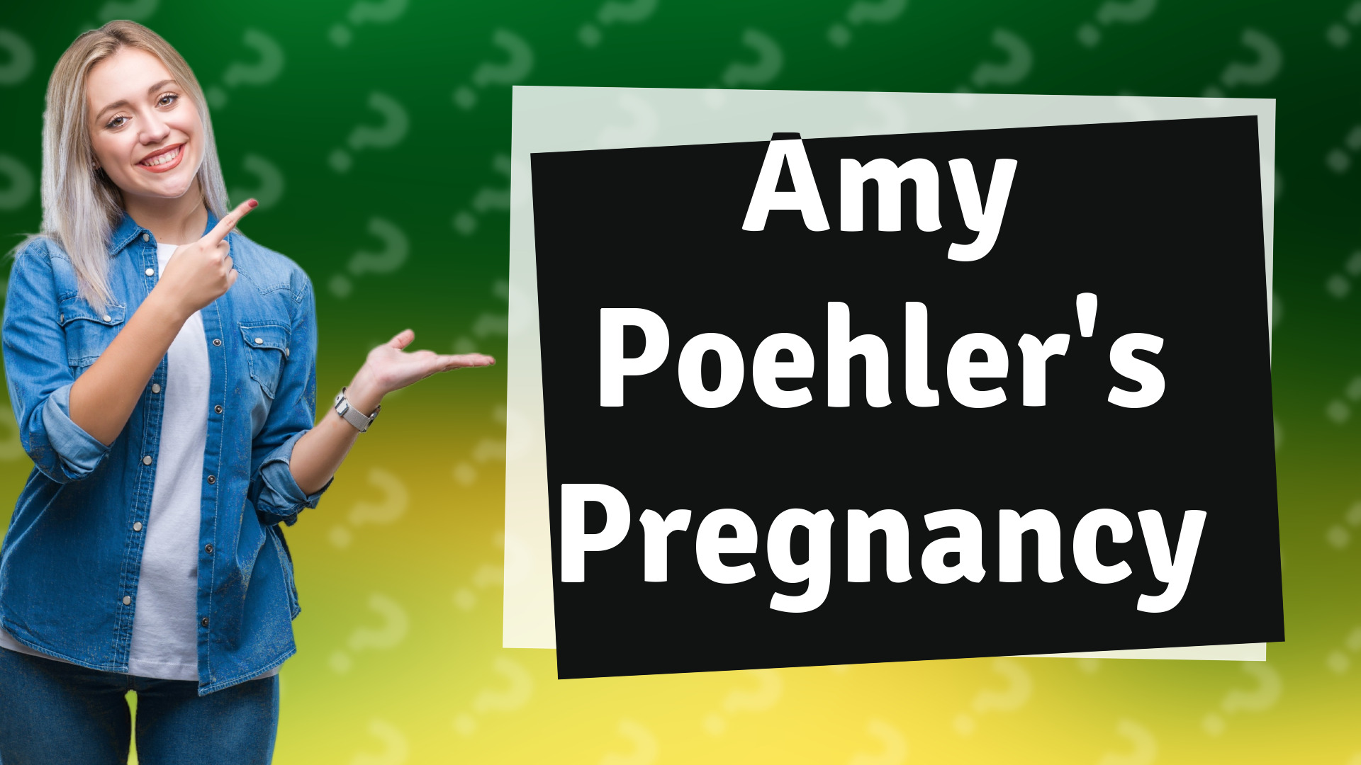 Amy Poehler's Pregnancy
