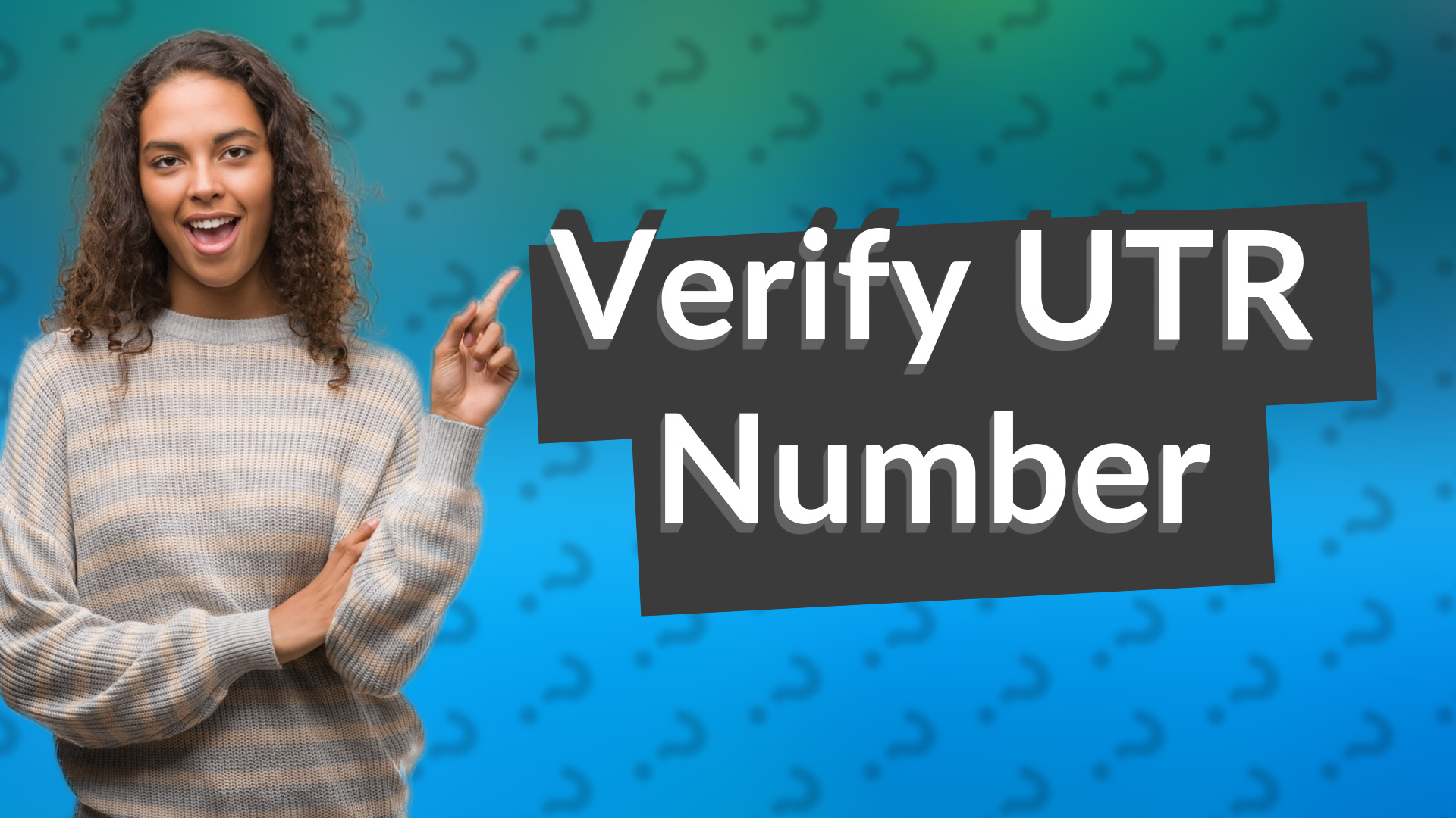Verify UTR Number