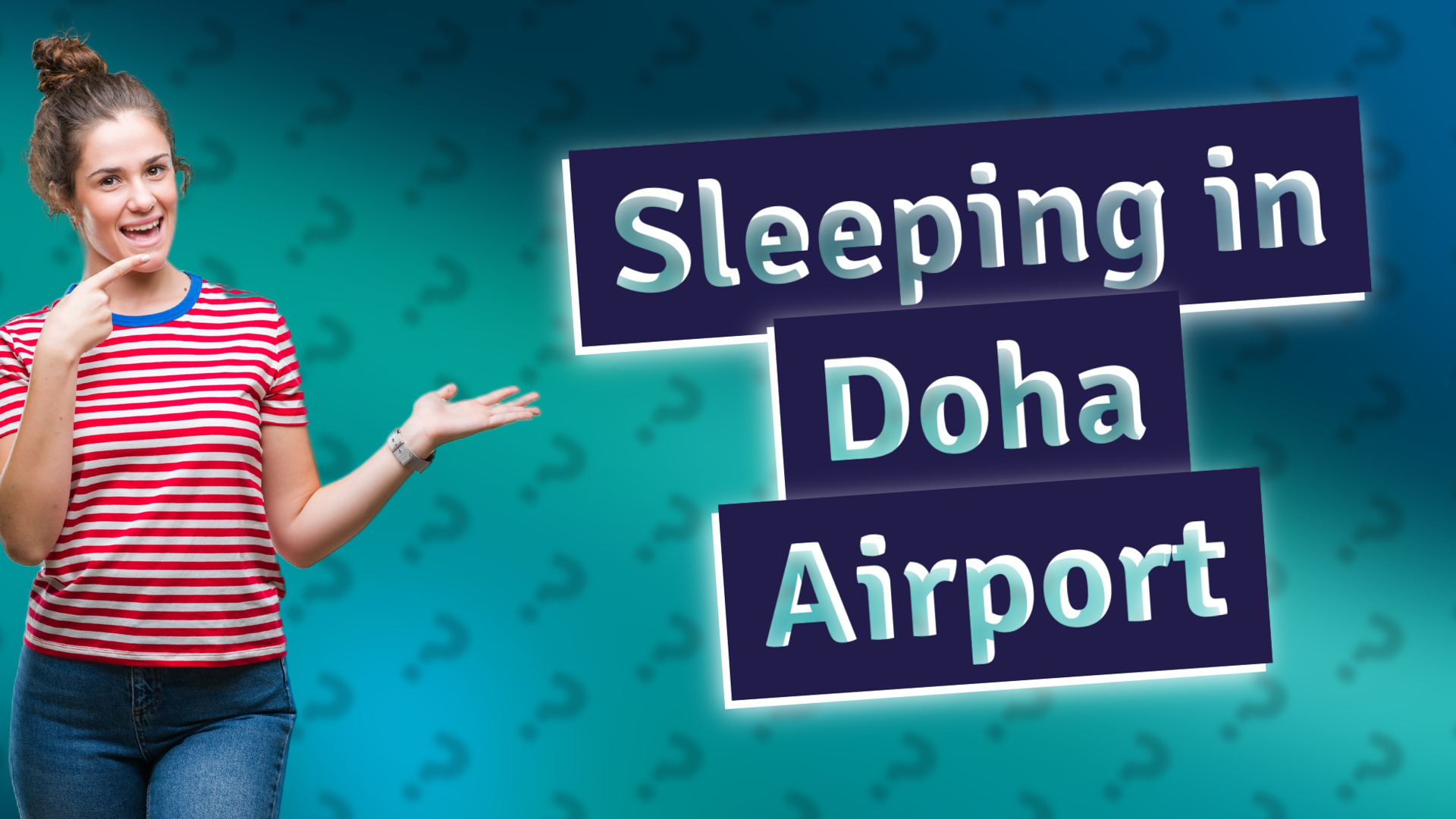 Sleeping in Doha Airport
