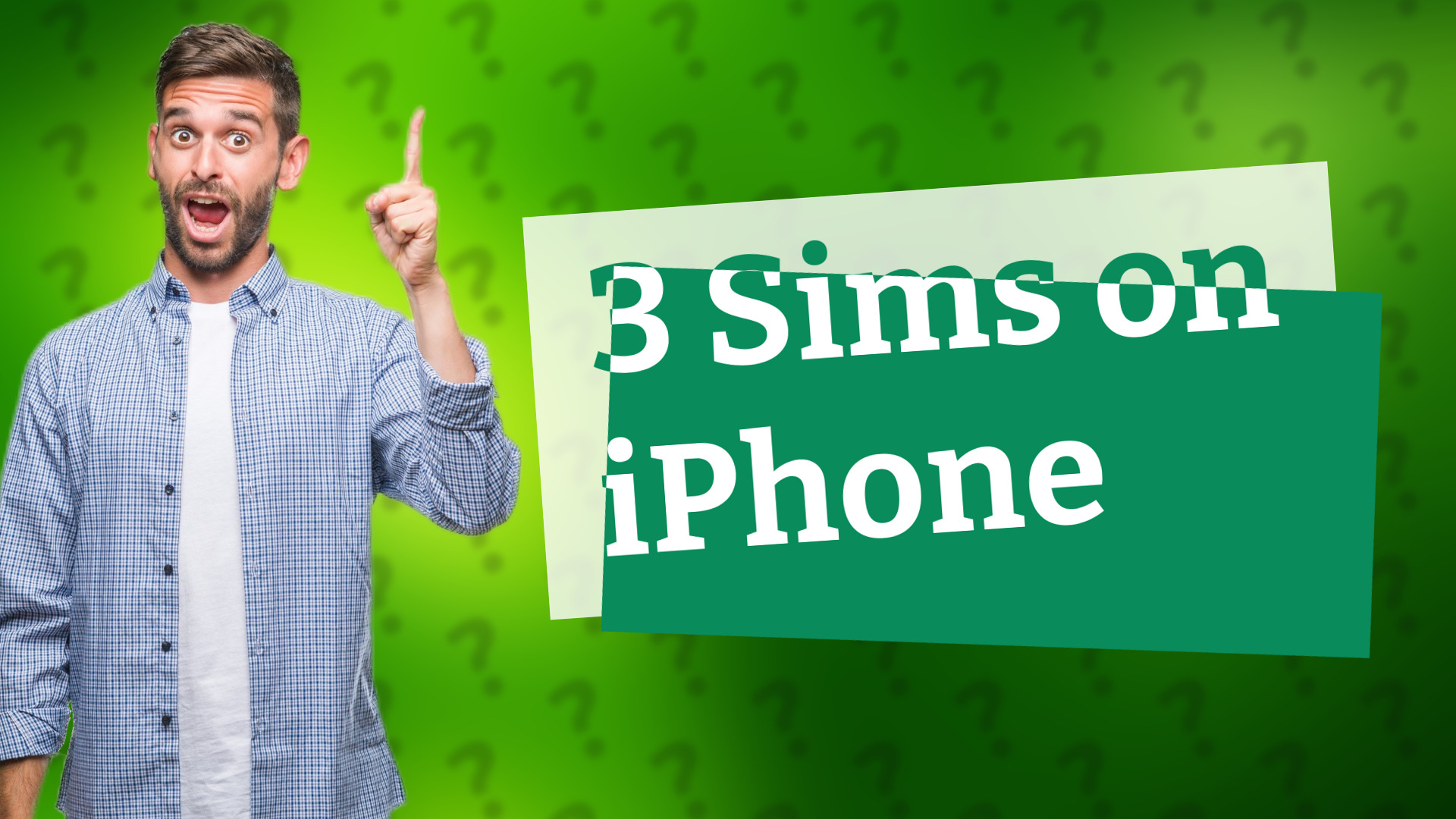 3 Sims on iPhone