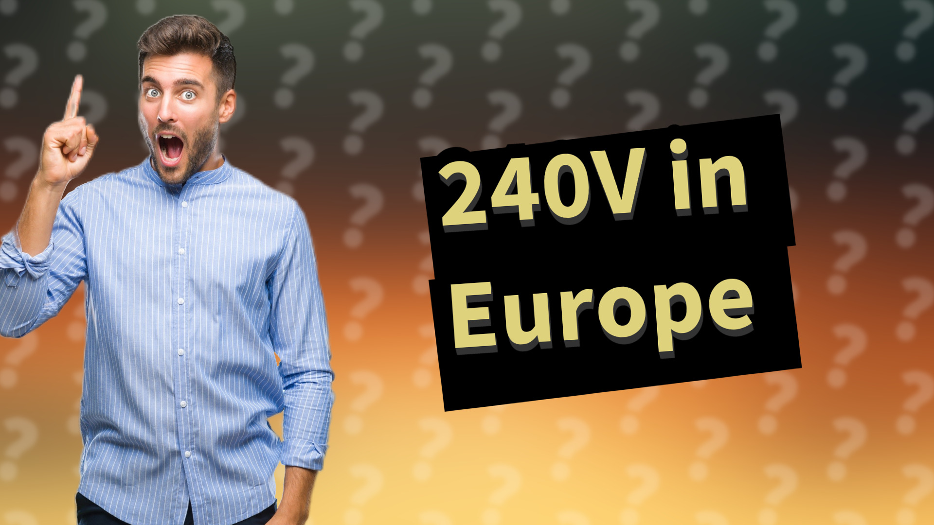 240V in Europe