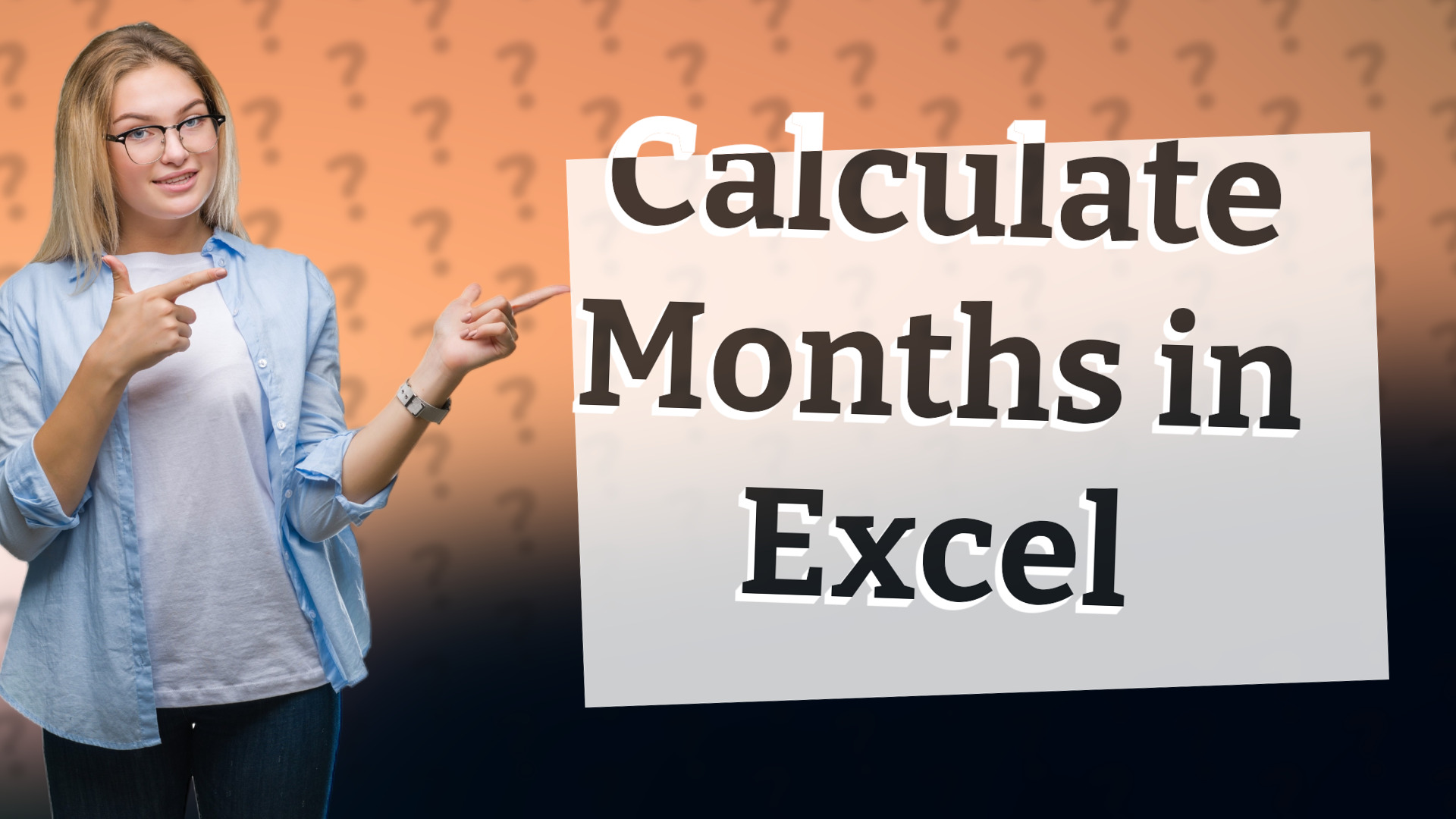 Calculate Months in Excel