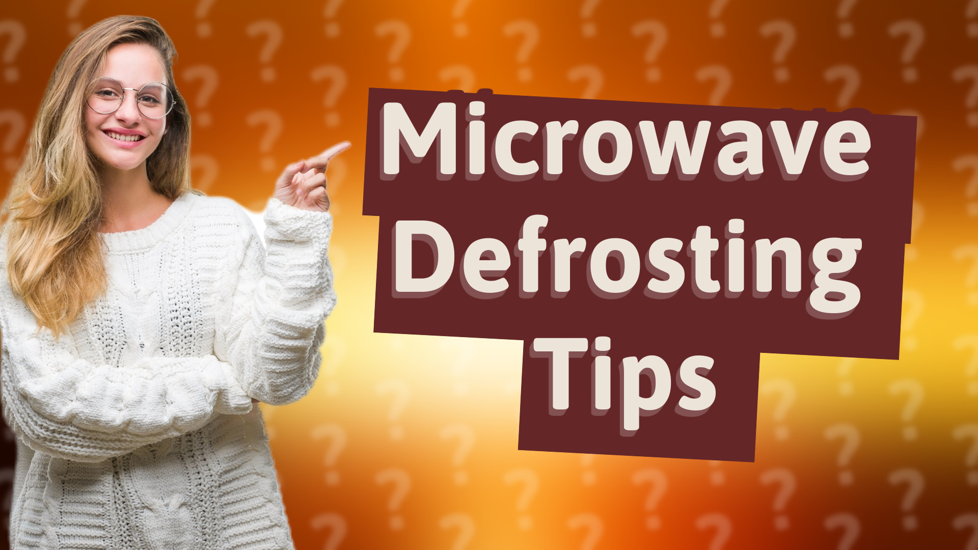 Microwave Defrosting Tips