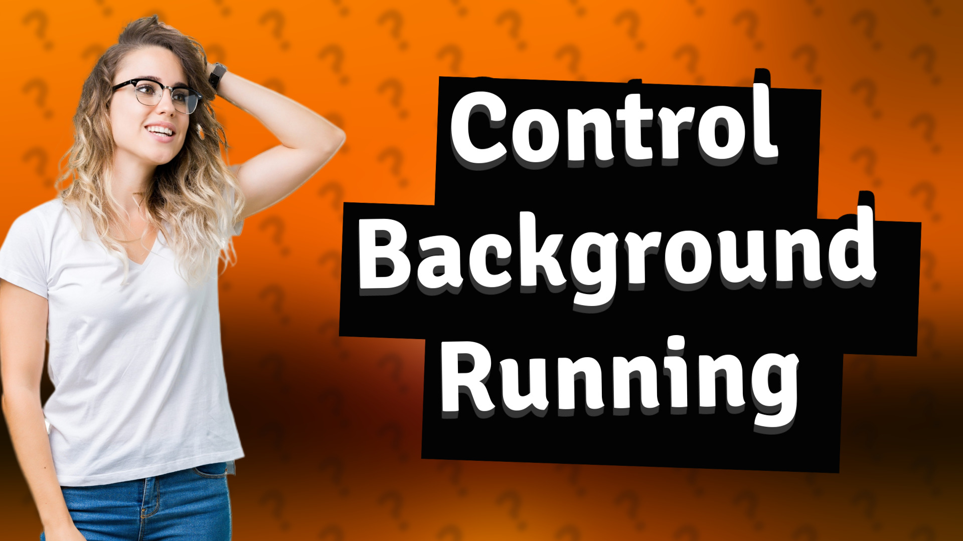 Control Background Running