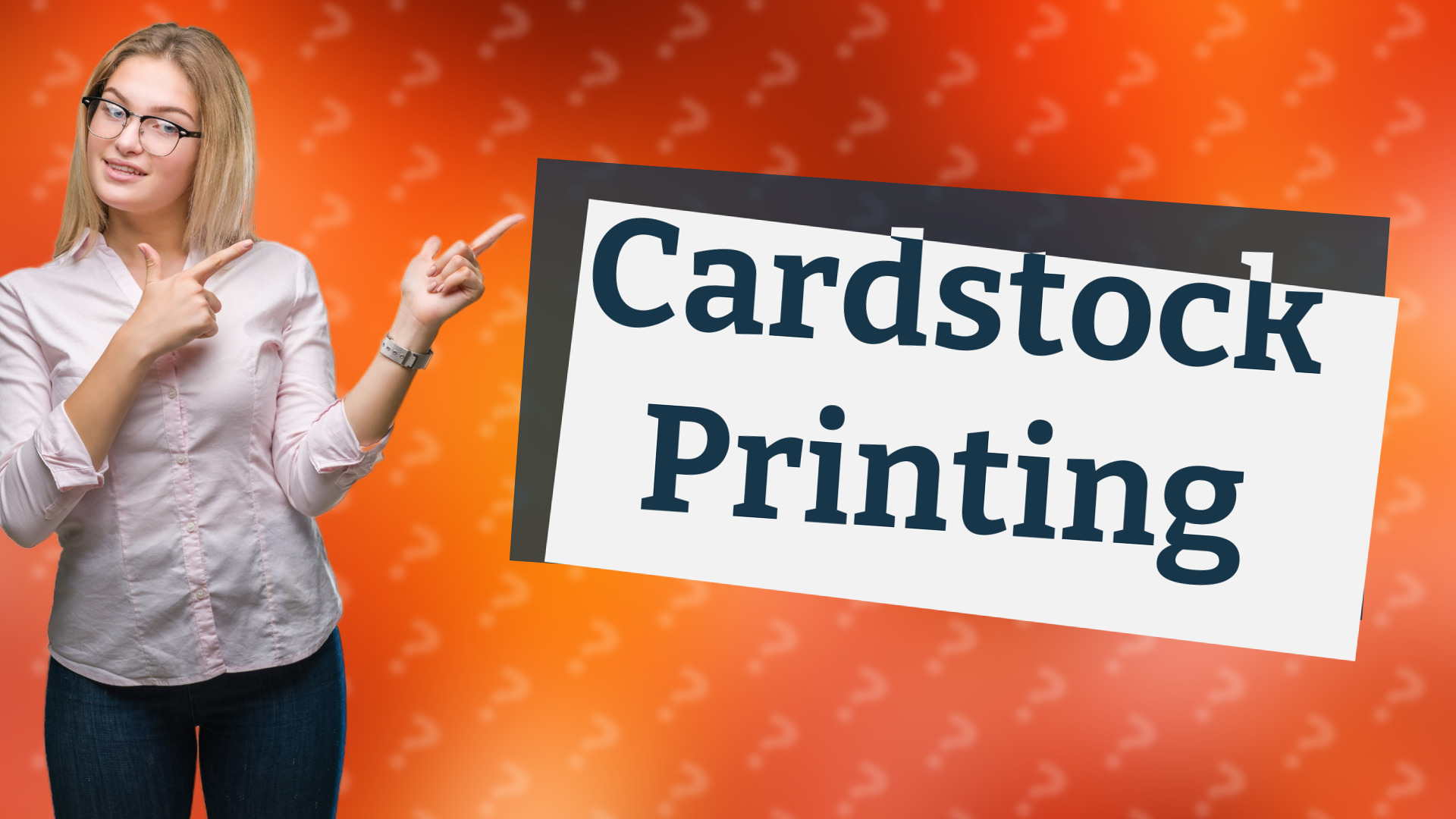 Cardstock Printing