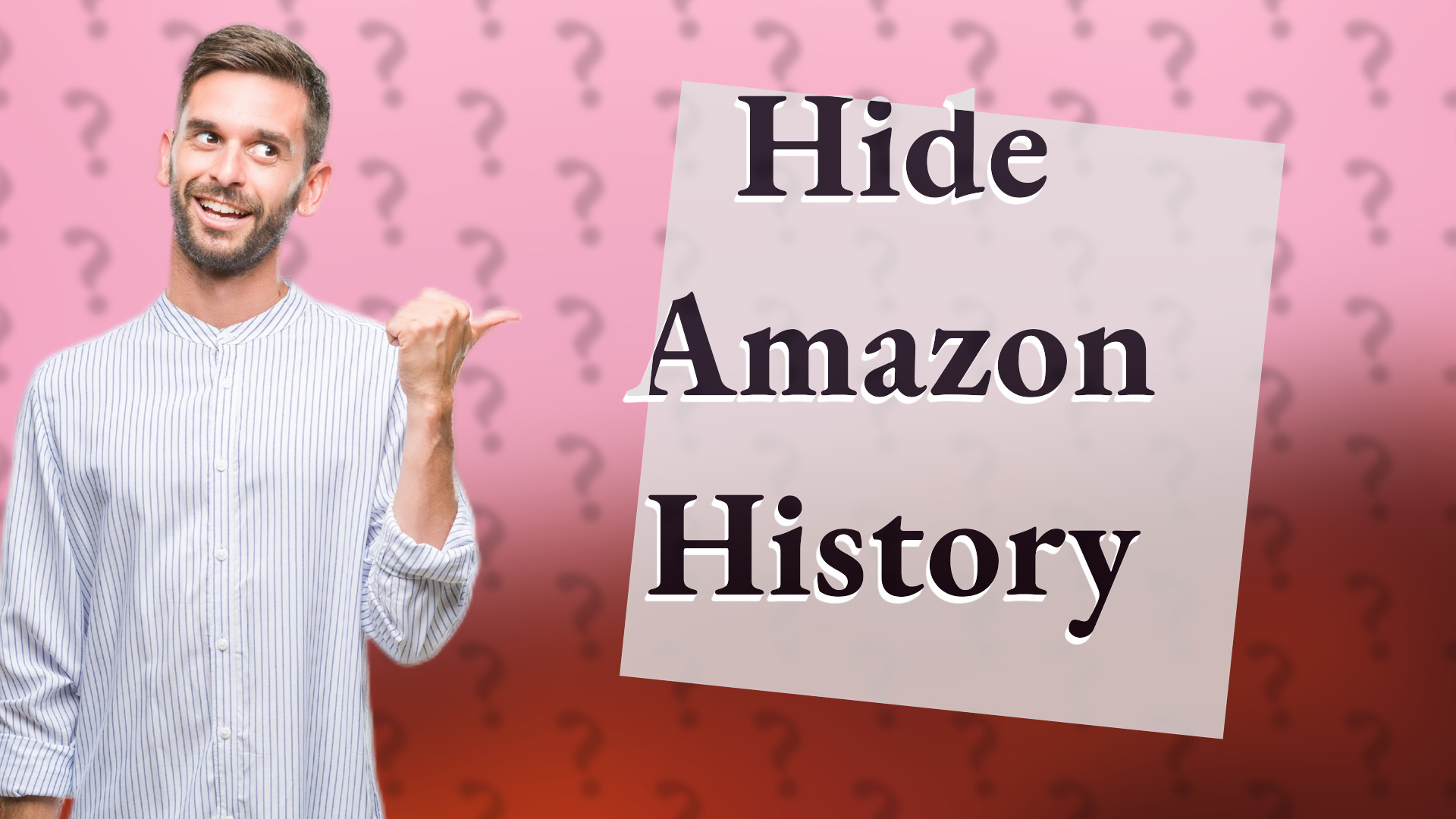 Hide Amazon History